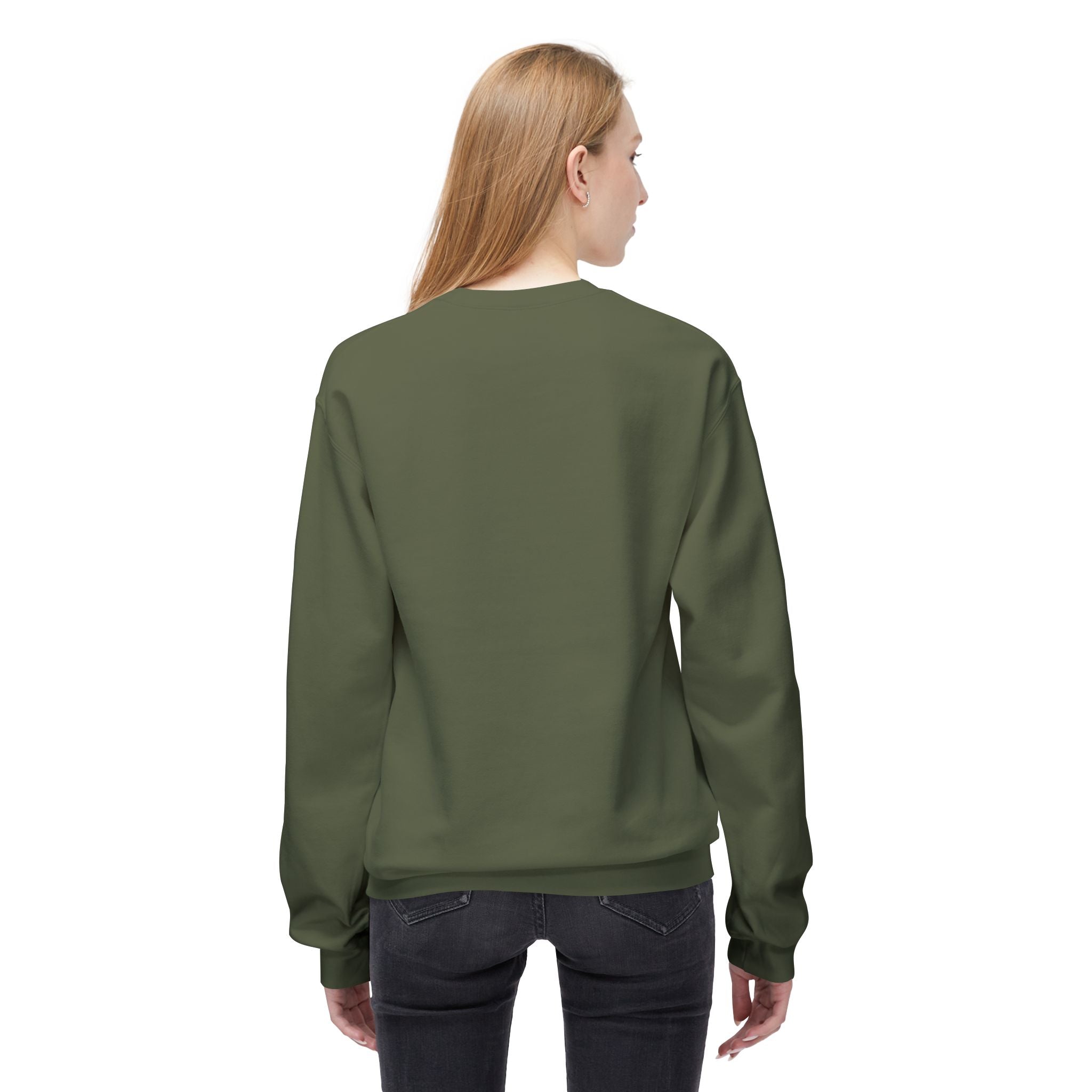 christian sweatshirt O Holy Night Christmas Crewneck Sweatshirt olive