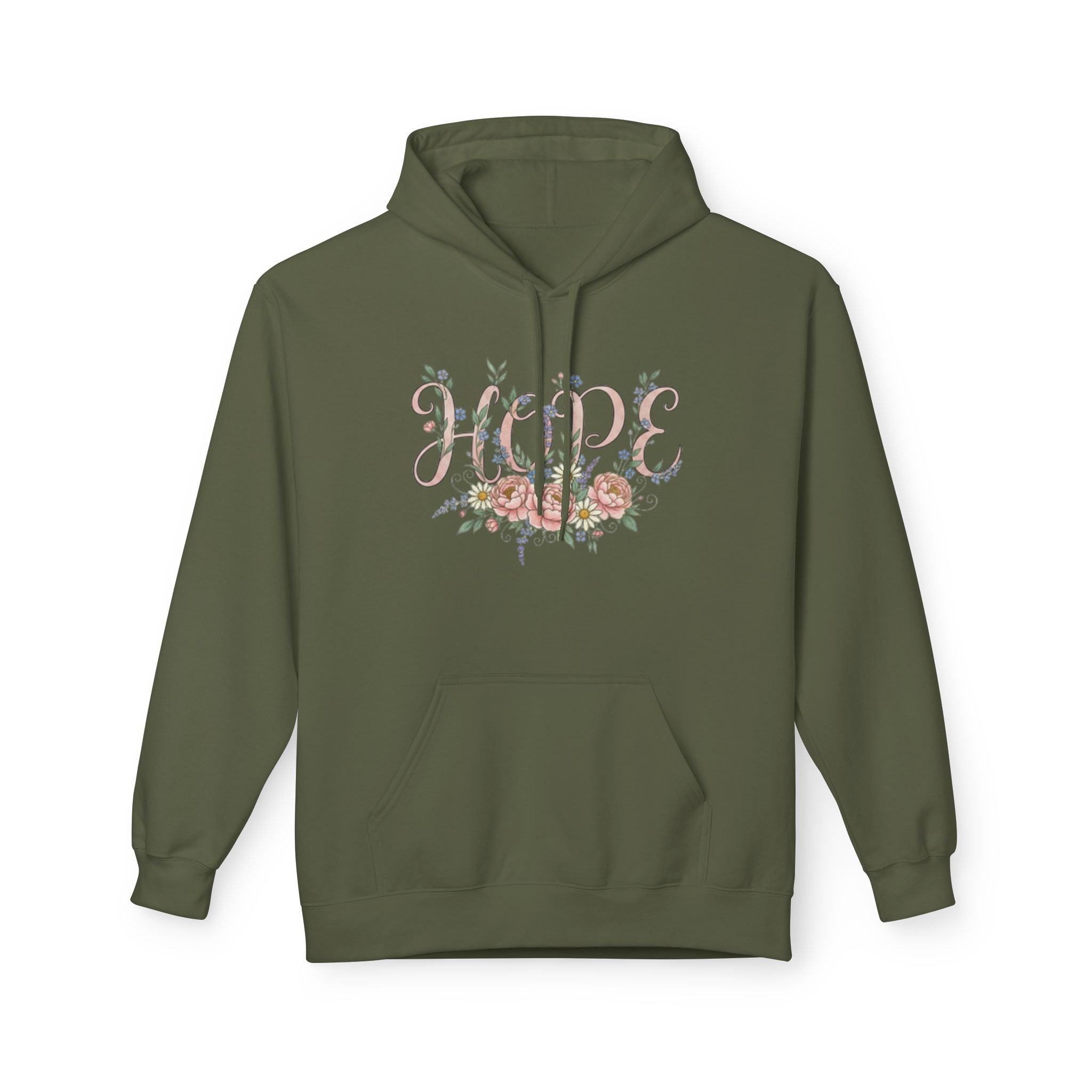 Hope Floral Faith Hoodie — Inspirational Scripture-Inspired Sweatshirt