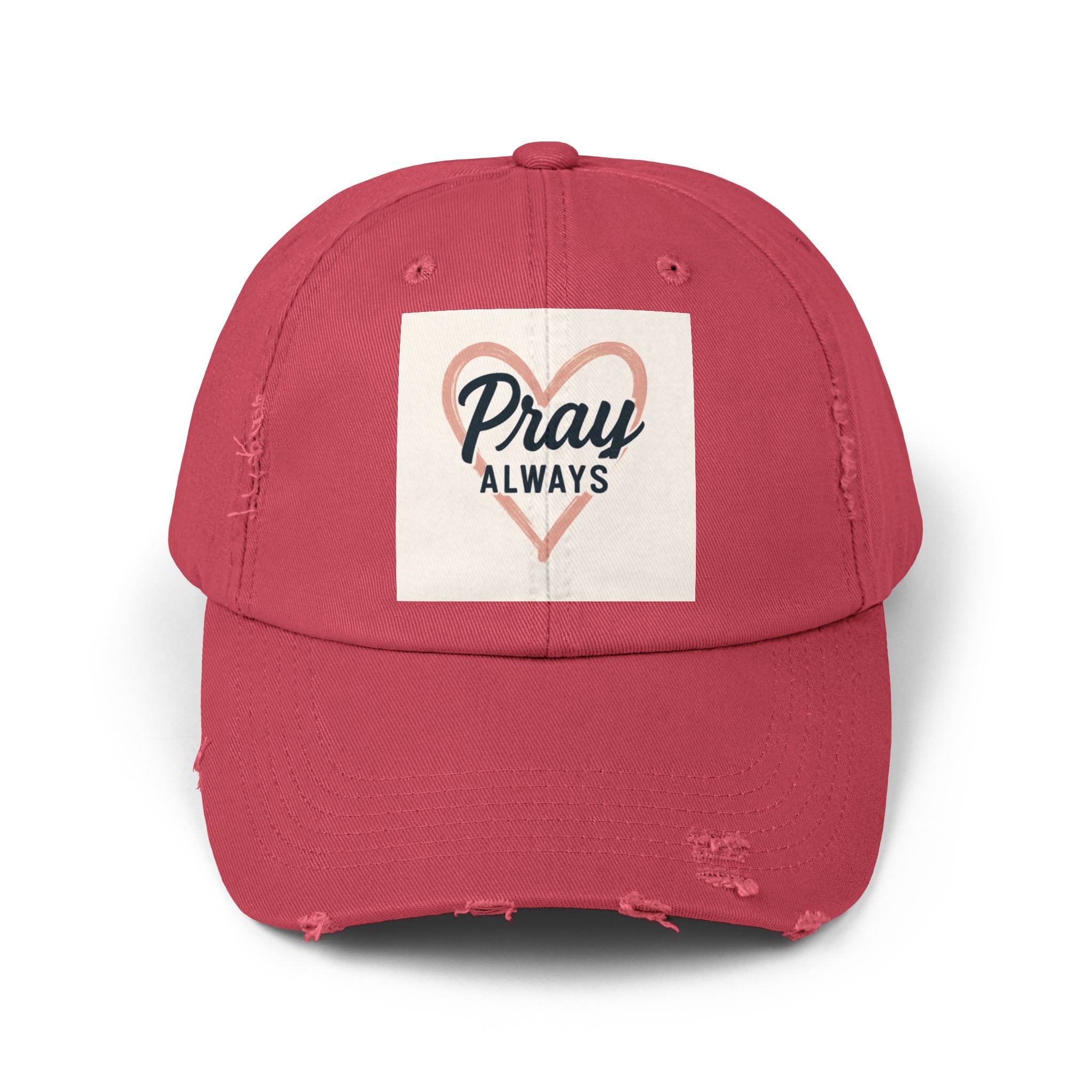 Pray Always Distressed Cap - Faith-Inspired Hat for Everyday Wear, Casual Style