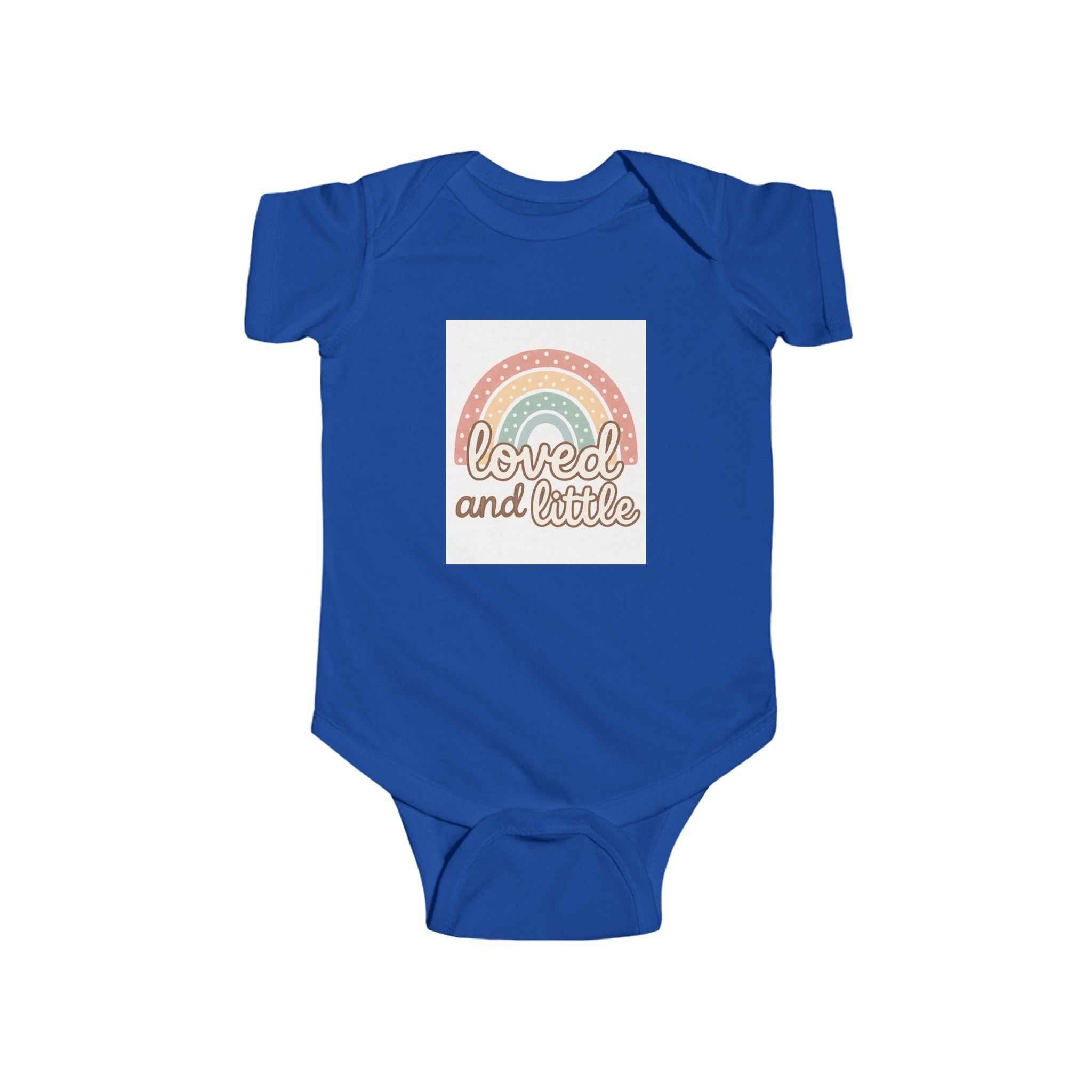 Rainbow Loved and Little Baby Bodysuit, Cute Infant Onesie, Baby Shower Outfit