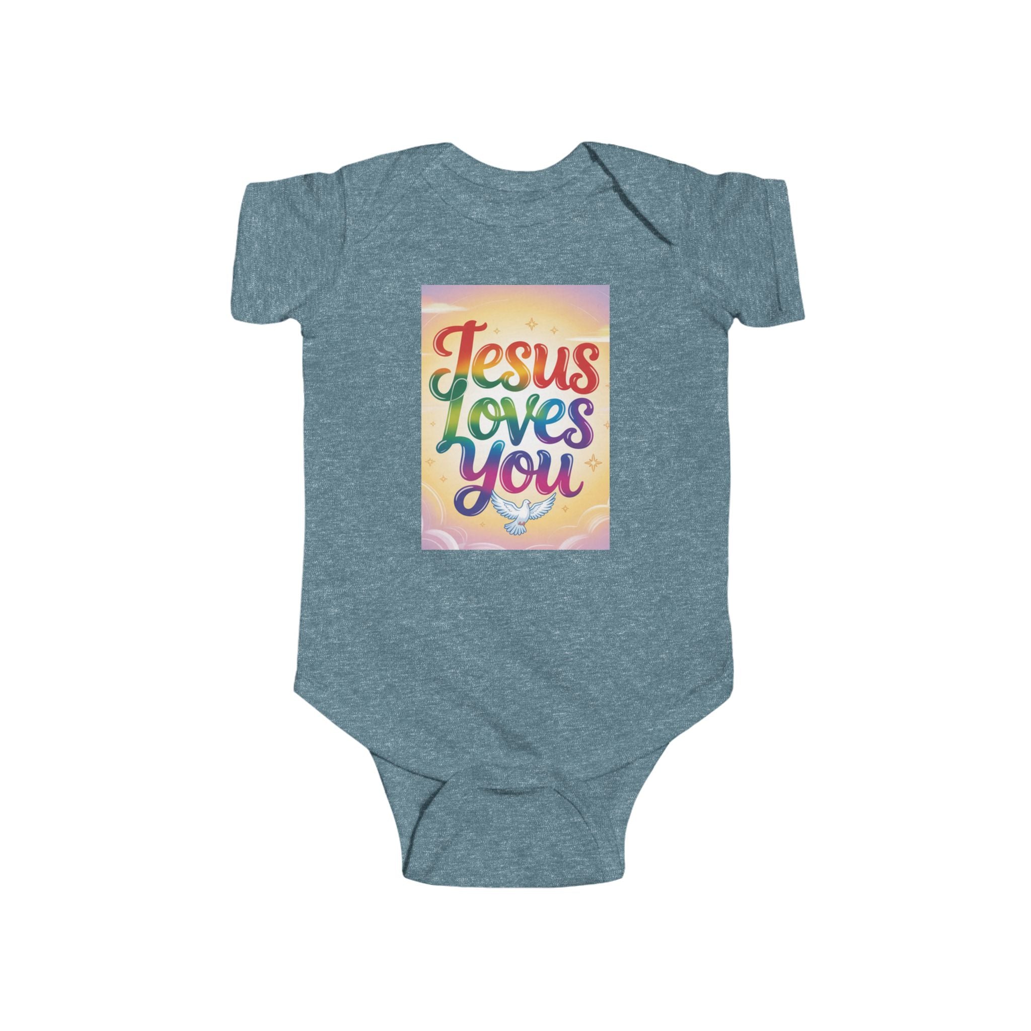 Jesus Loves You Infant Bodysuit, Baby Bodysuit, Cute Onesie