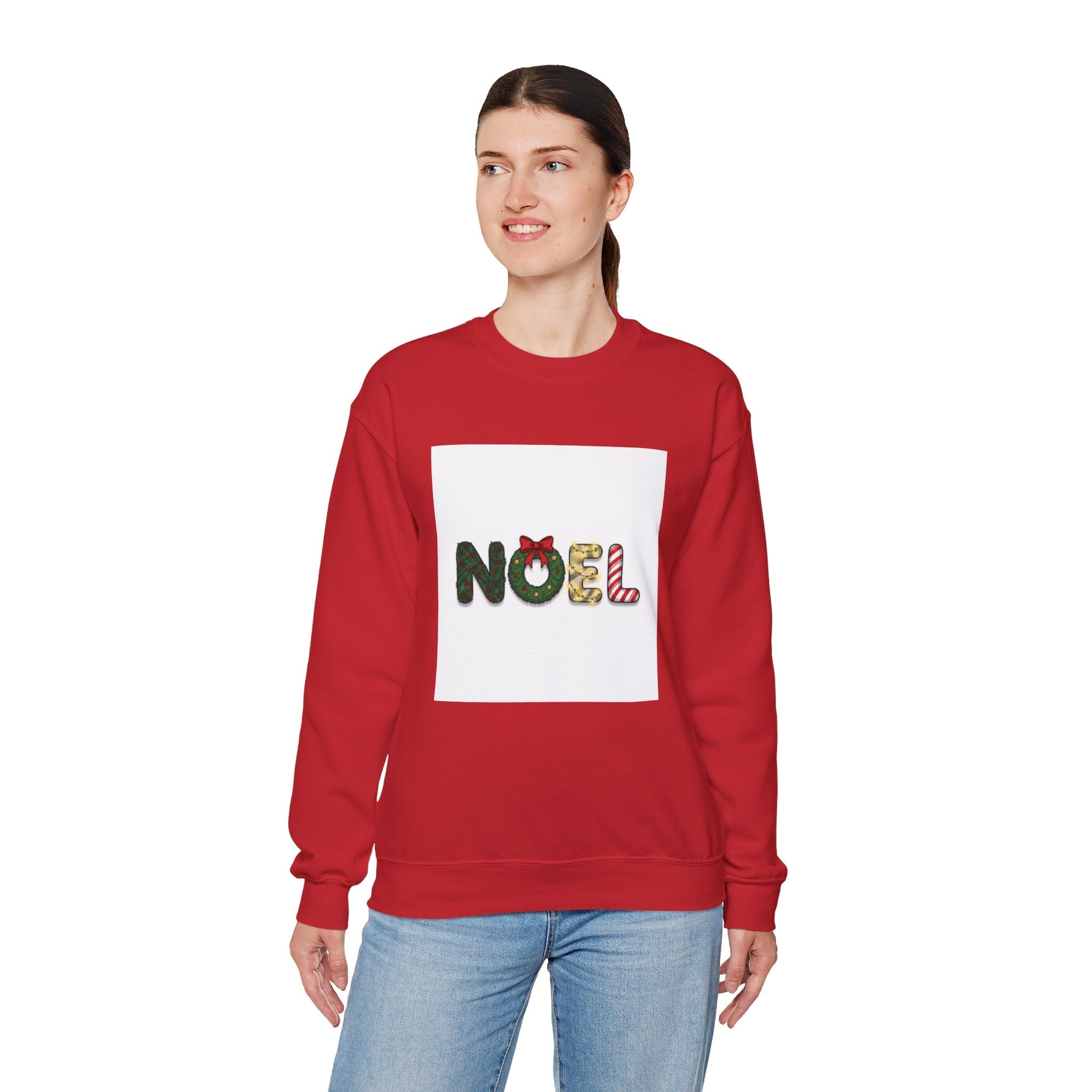 christian sweatshirt Noel Christmas Crewneck christian sweatshirt red