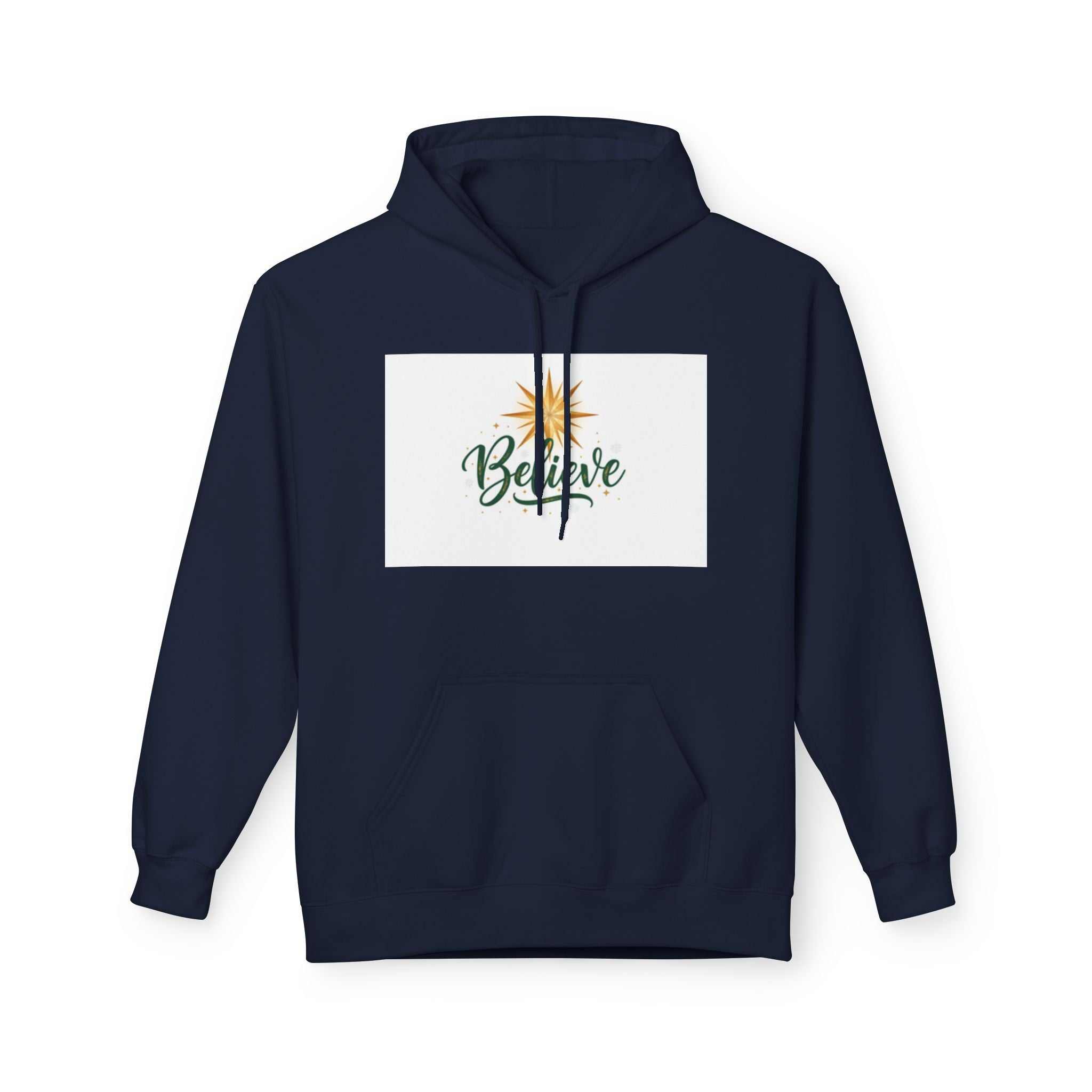 christian sweatshirt Believe Holiday Hoodie - faithcovenant