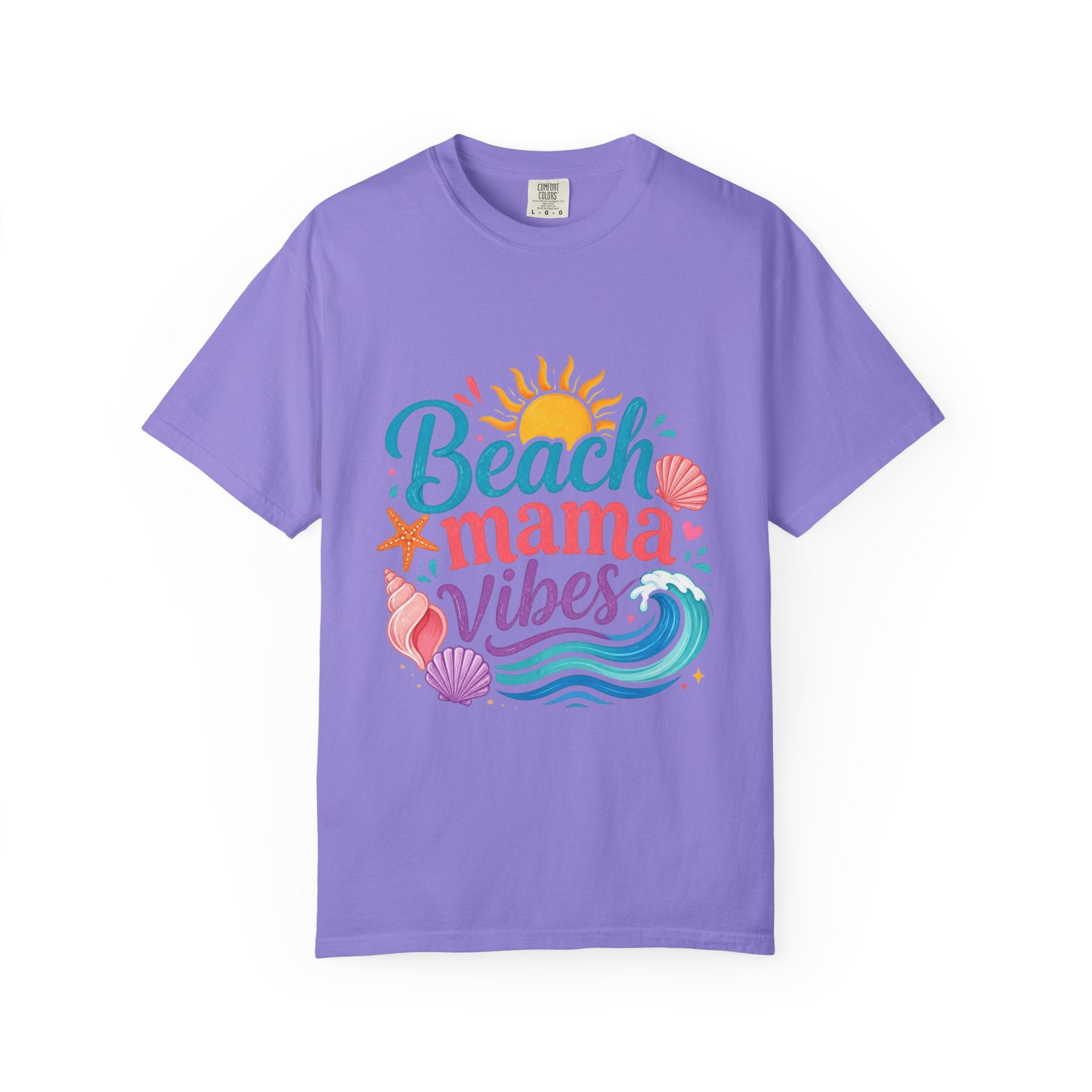 Beach Mama T-Shirt — Women's Coastal Mom Tee featuring vibrant beach-themed graphics.