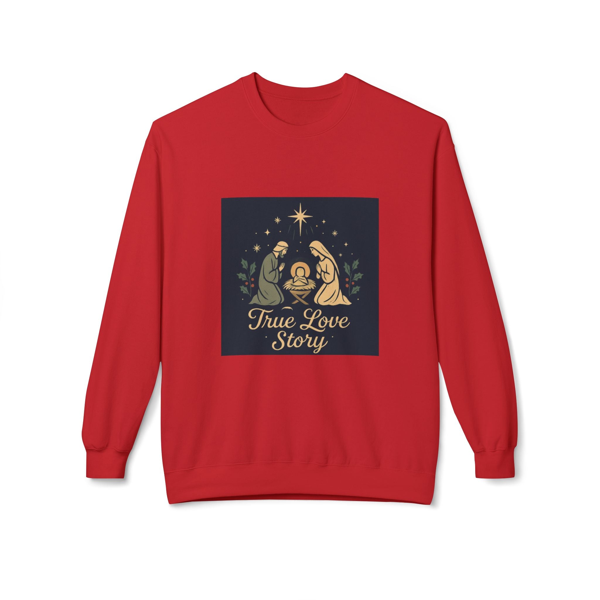 True Love Story Christmas Nativity Sweatshirt