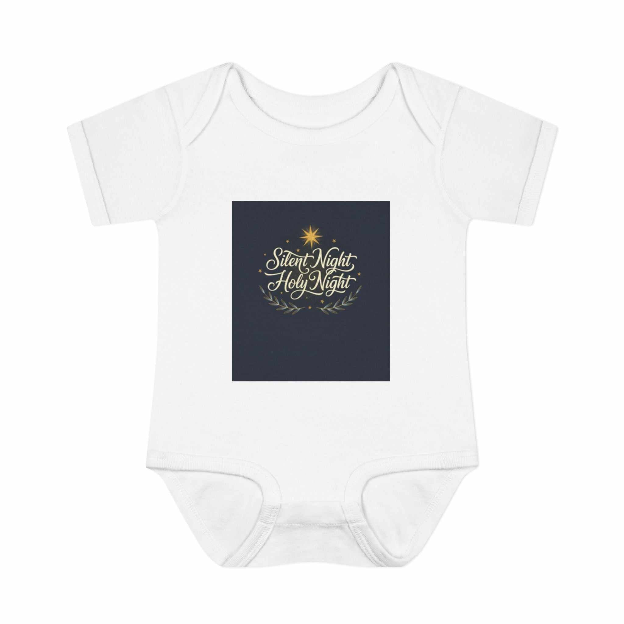 Silent Night Baby Bodysuit — Christmas Infant Onesie - faithcovenant