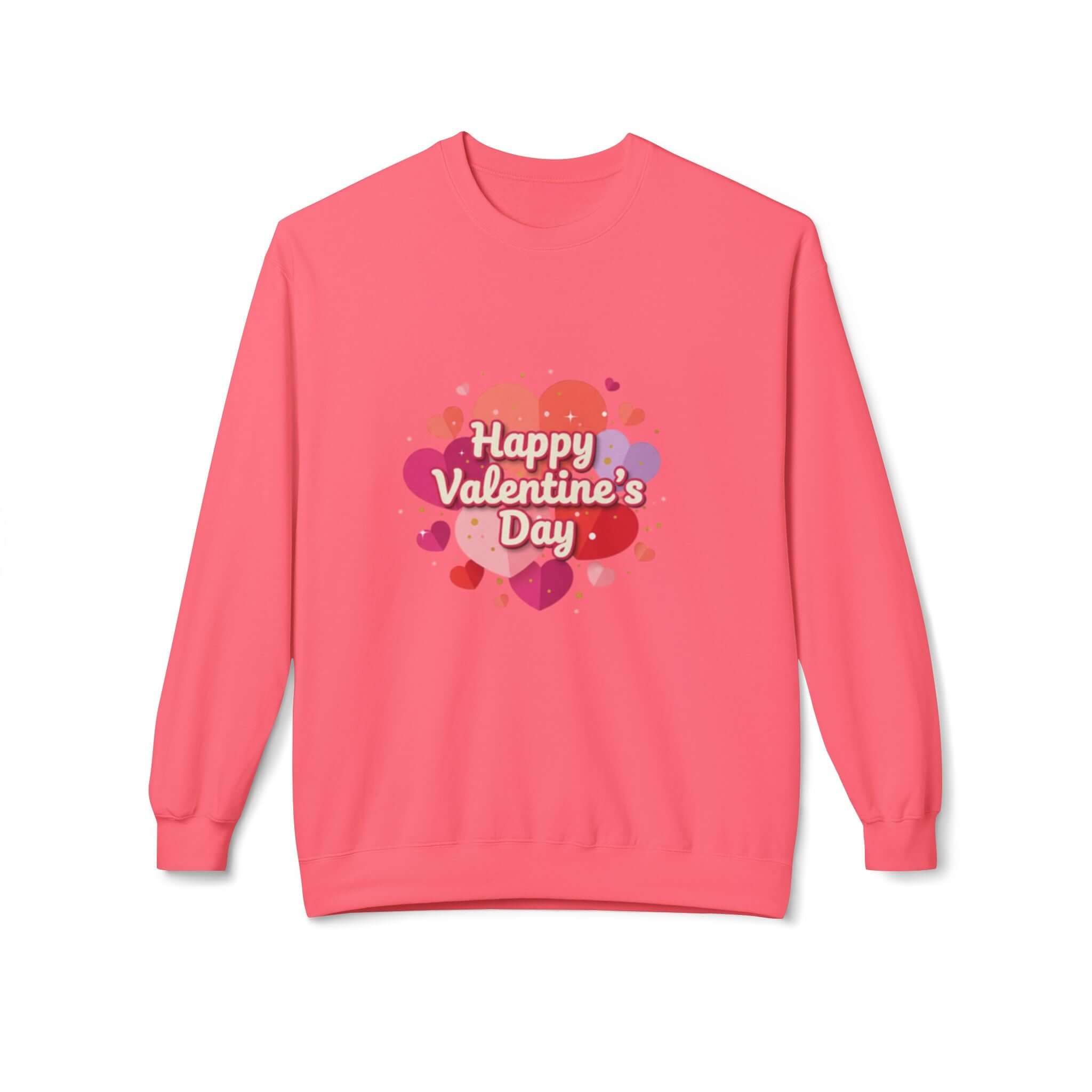 christian sweatshirt — "Happy Valentine's Day" Graphic Printify