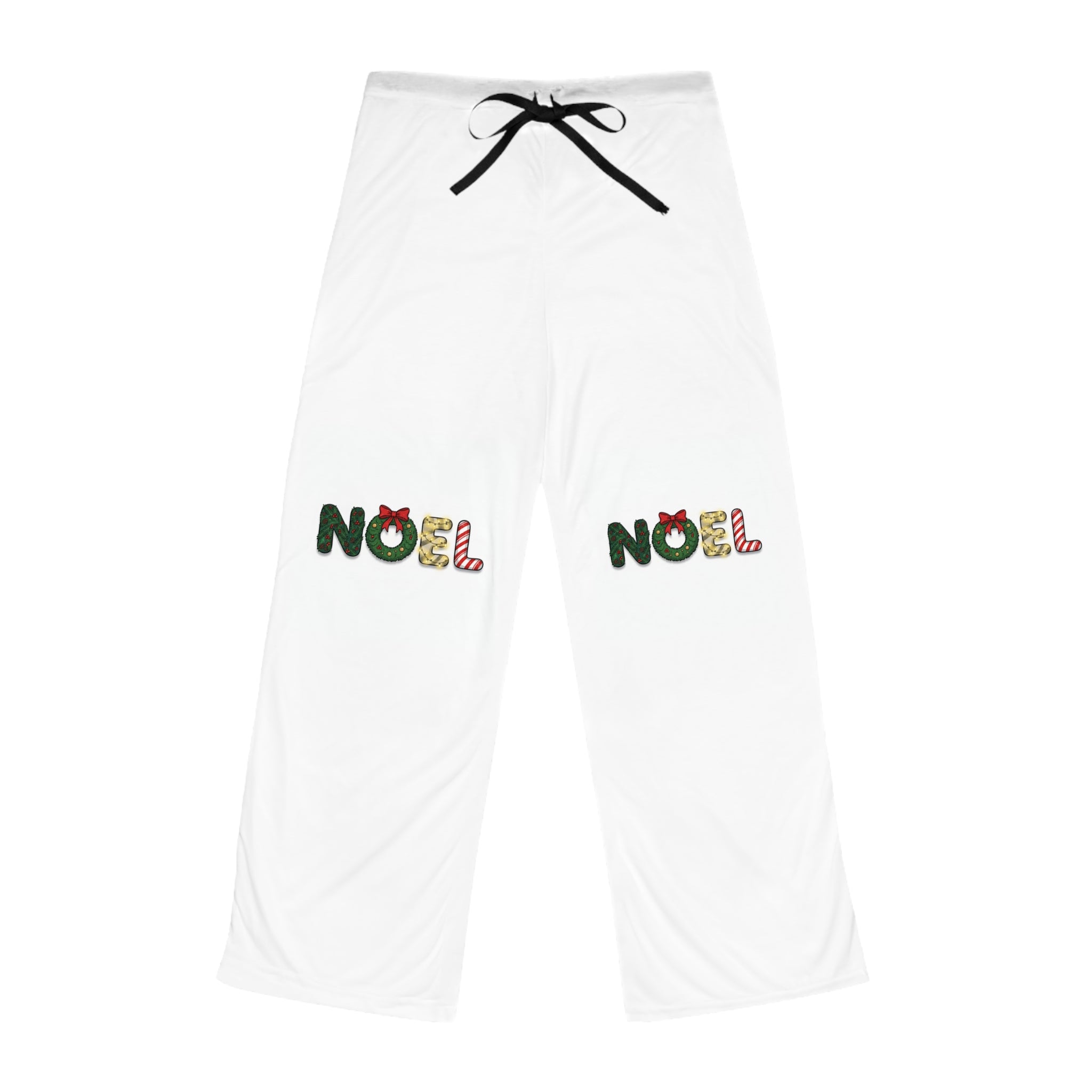 Noel Women’s Pajama Pants — Festive Christmas Sleepwear white