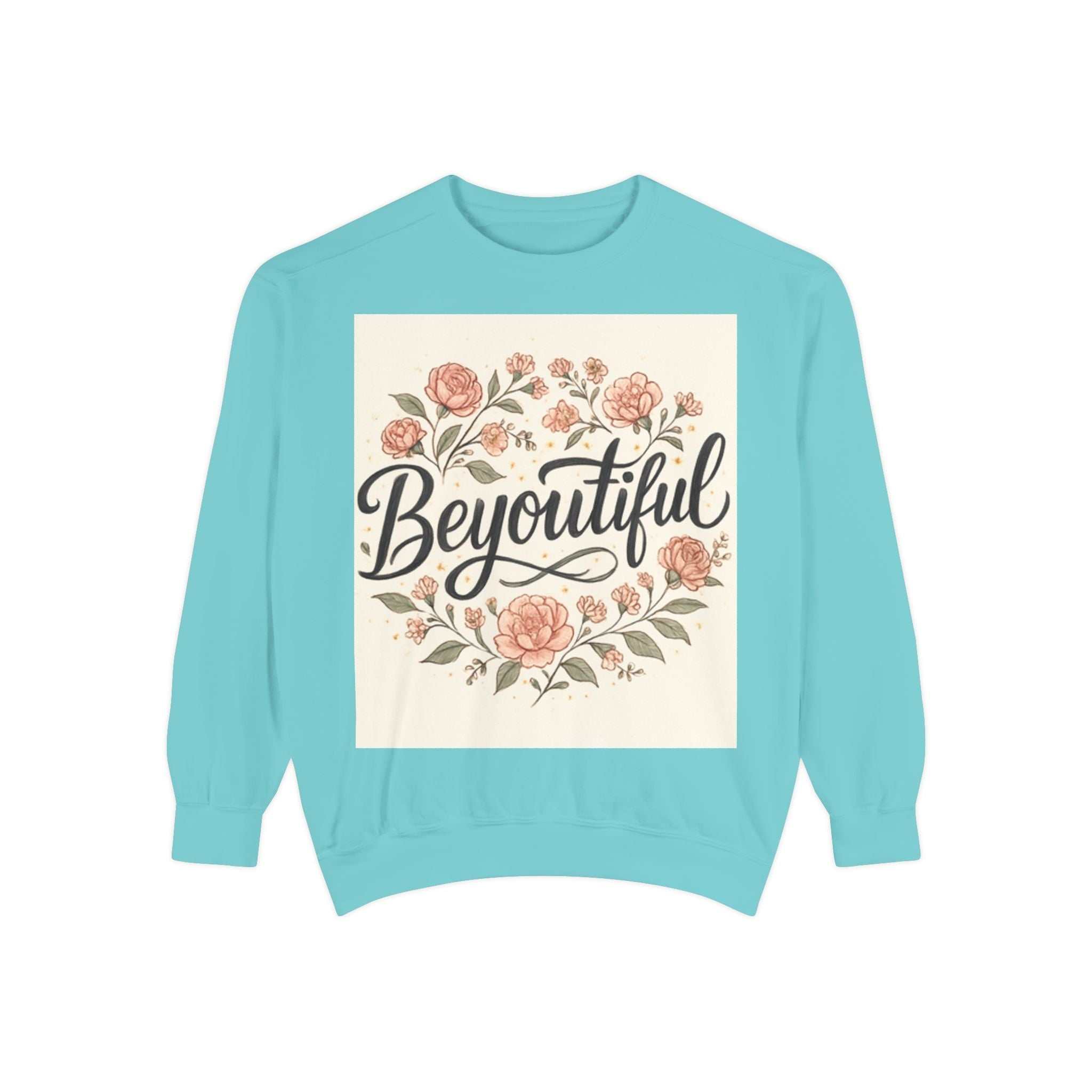christian sweatshirt Beyoutiful Floral Sweatshirt, Cozy Sweatshirt - faithcovenant