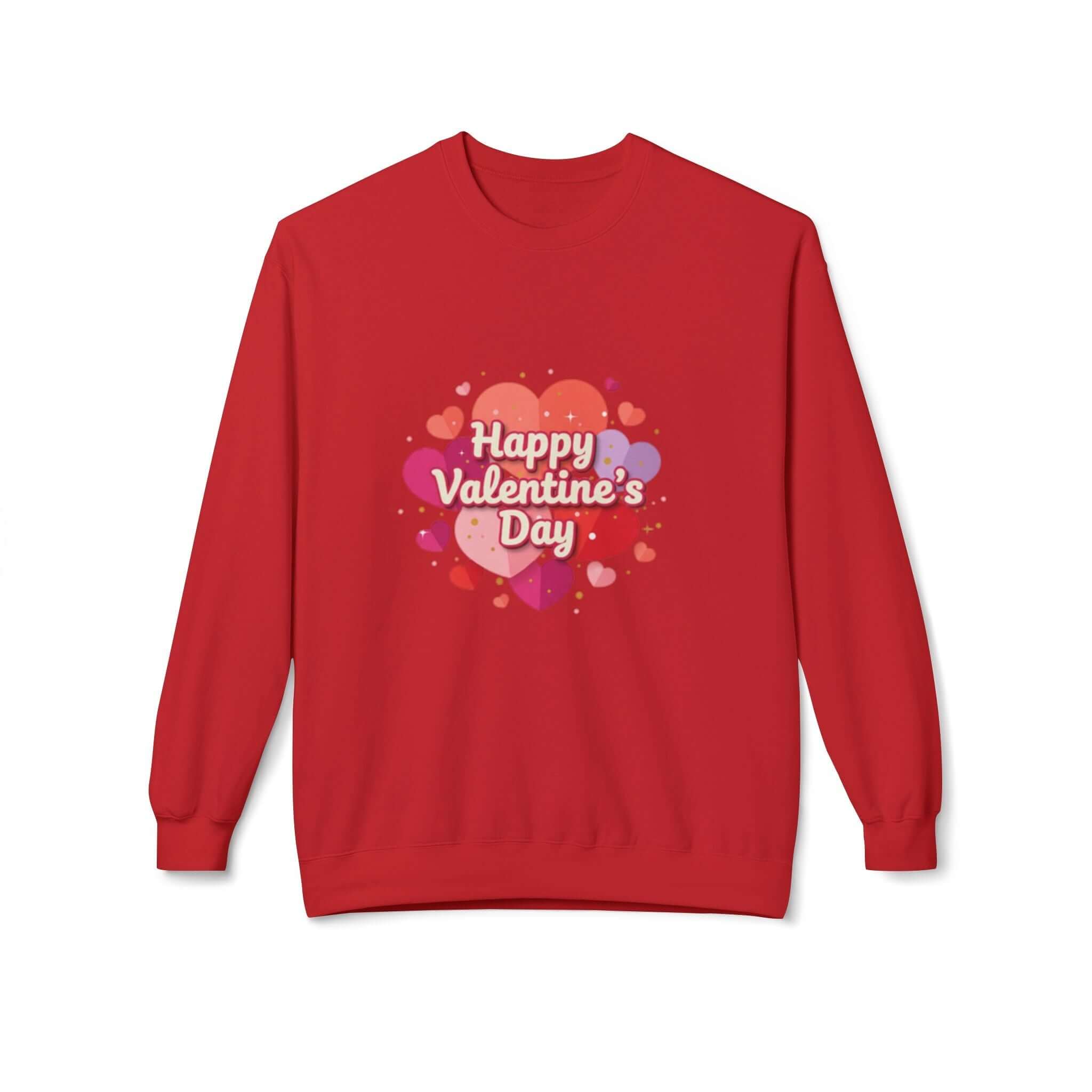 christian sweatshirt — "Happy Valentine's Day" Graphic Printify