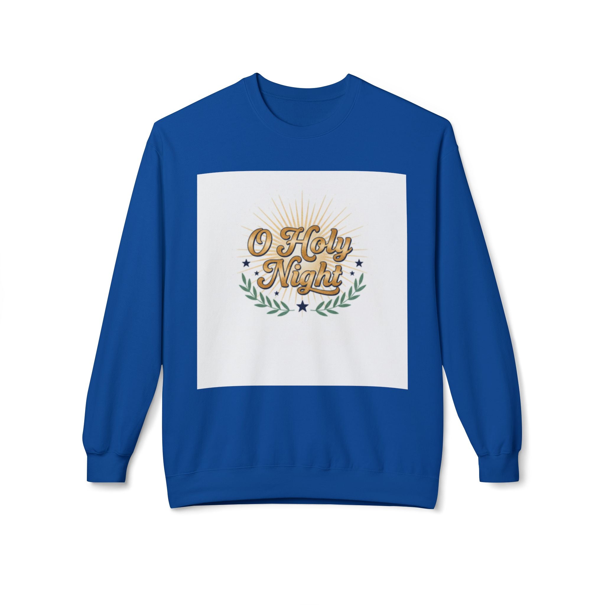 christian sweatshirt O Holy Night Christmas Crewneck Sweatshirt dark blue