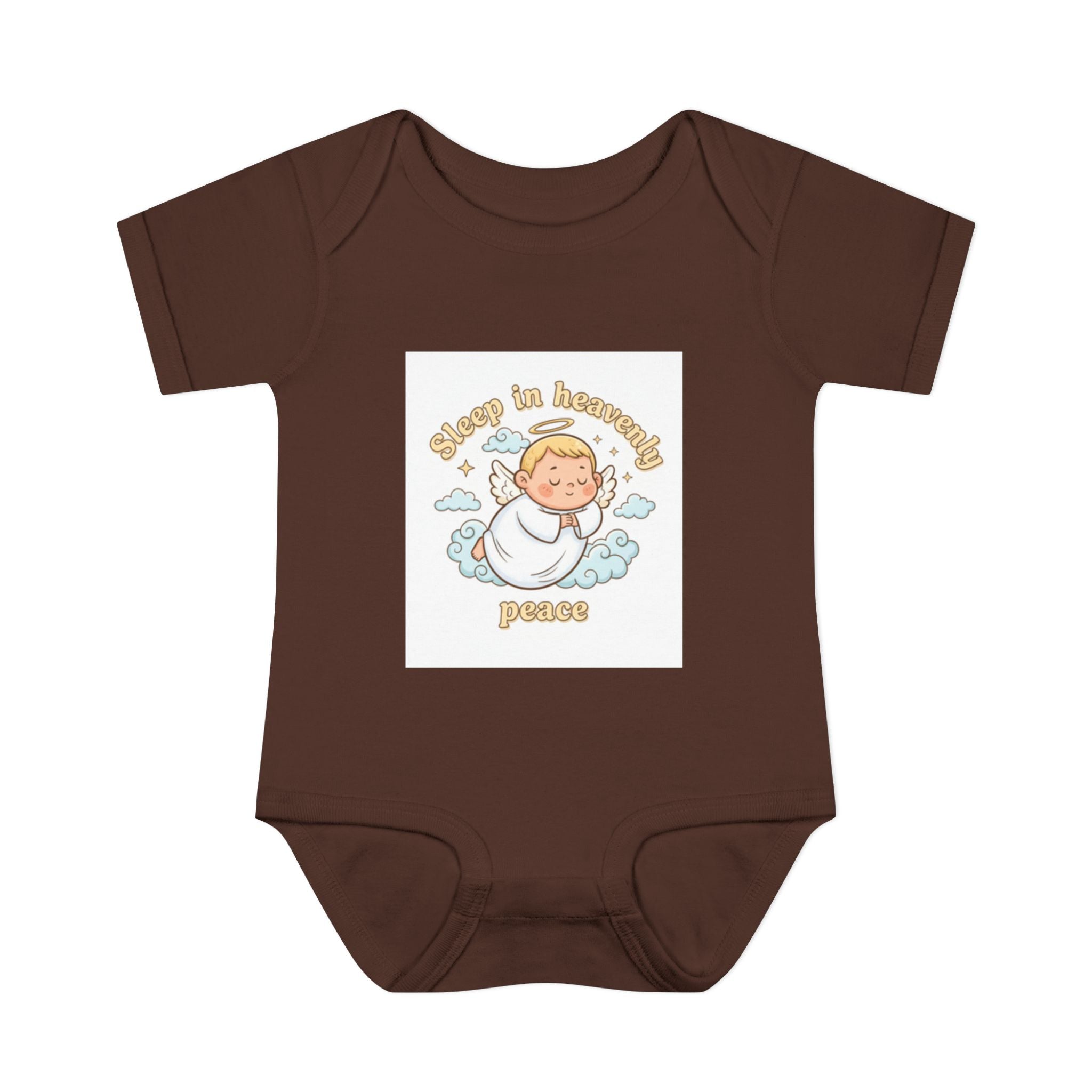 Infant Bodysuit "Sleep in Heavenly Peace" Infant Bodysuit burgundy