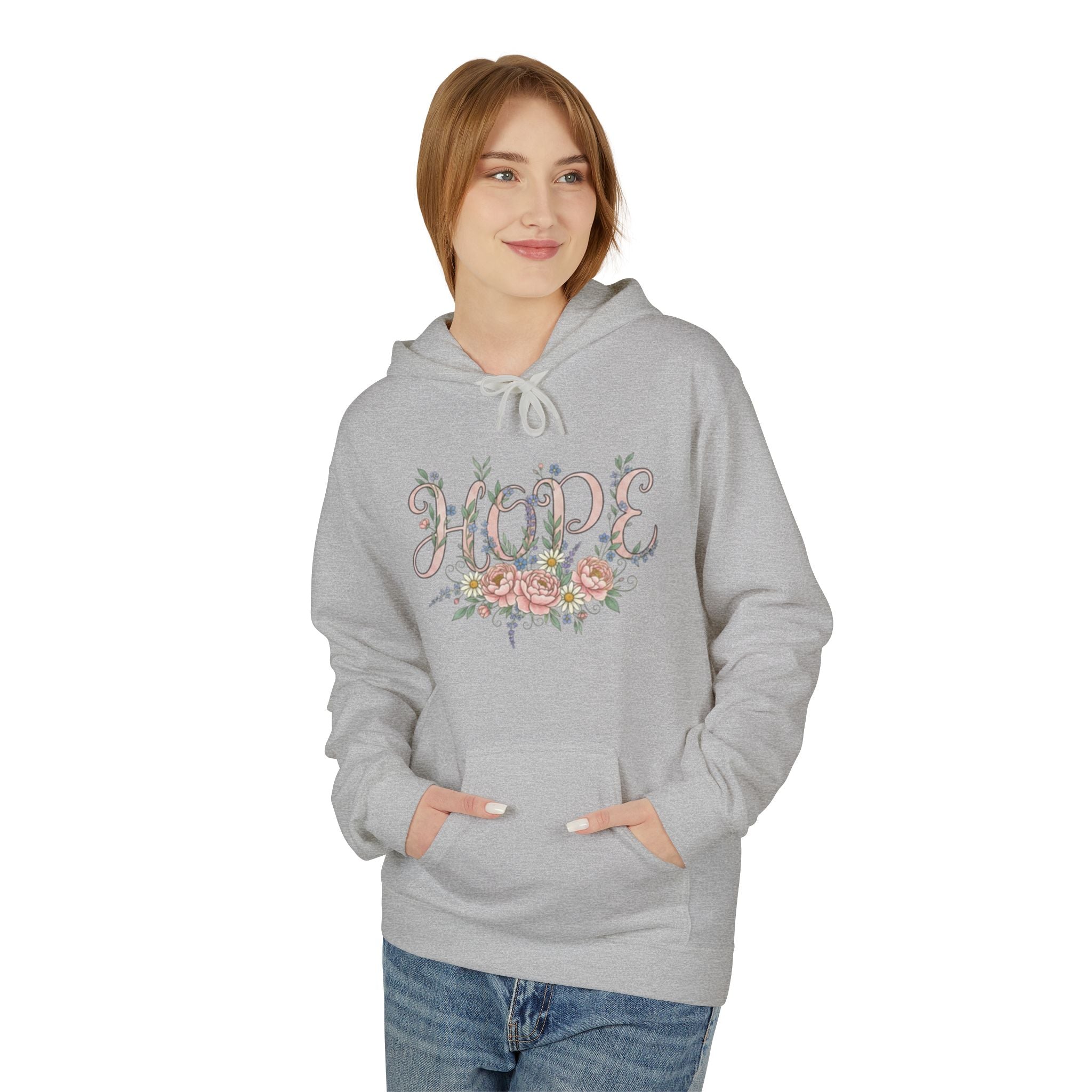 Hope Floral Faith Hoodie — Inspirational Scripture-Inspired Sweatshirt