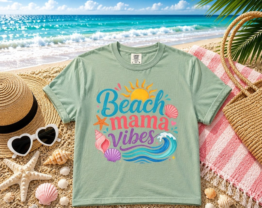 Beach Mama T-Shirt — Women's Coastal Mom Tee