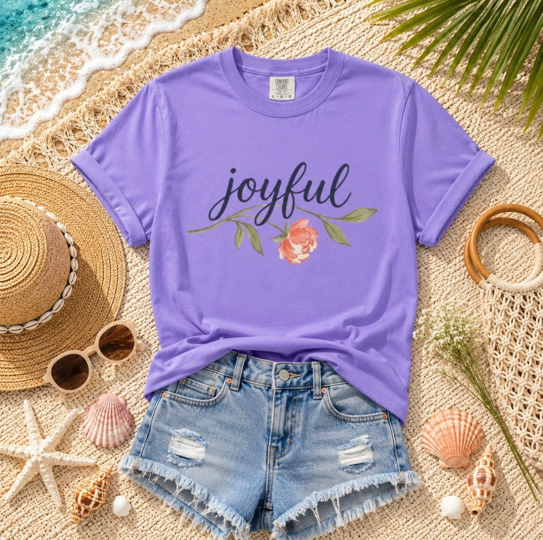 Joyful Flower T-Shirt — Floral Graphic Tee