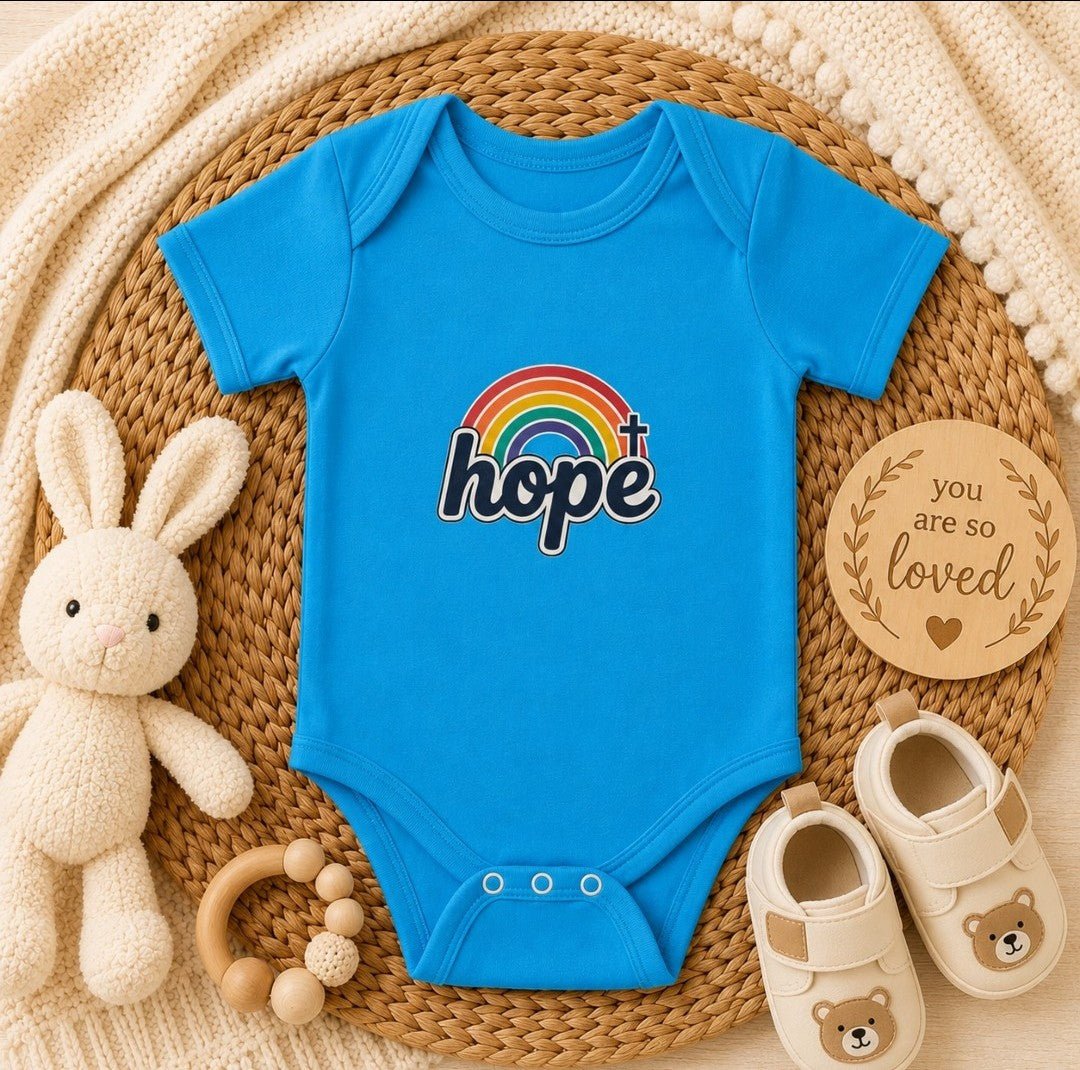 Infant Bodysuit - 'Hope' Rainbow Baby Onesie - faithcovenant