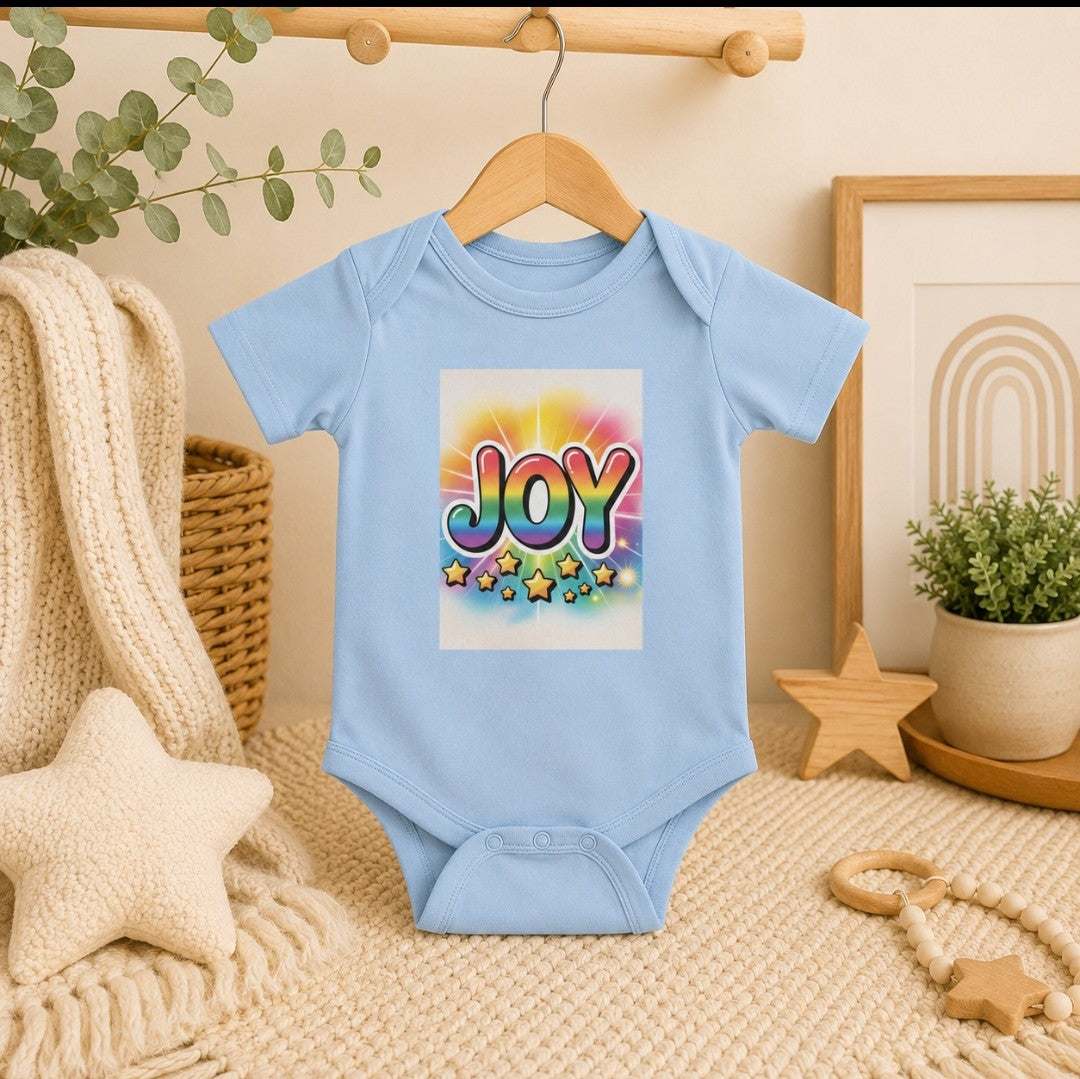 Joy Infant Bodysuit, Colorful Infant Wear, Onesie