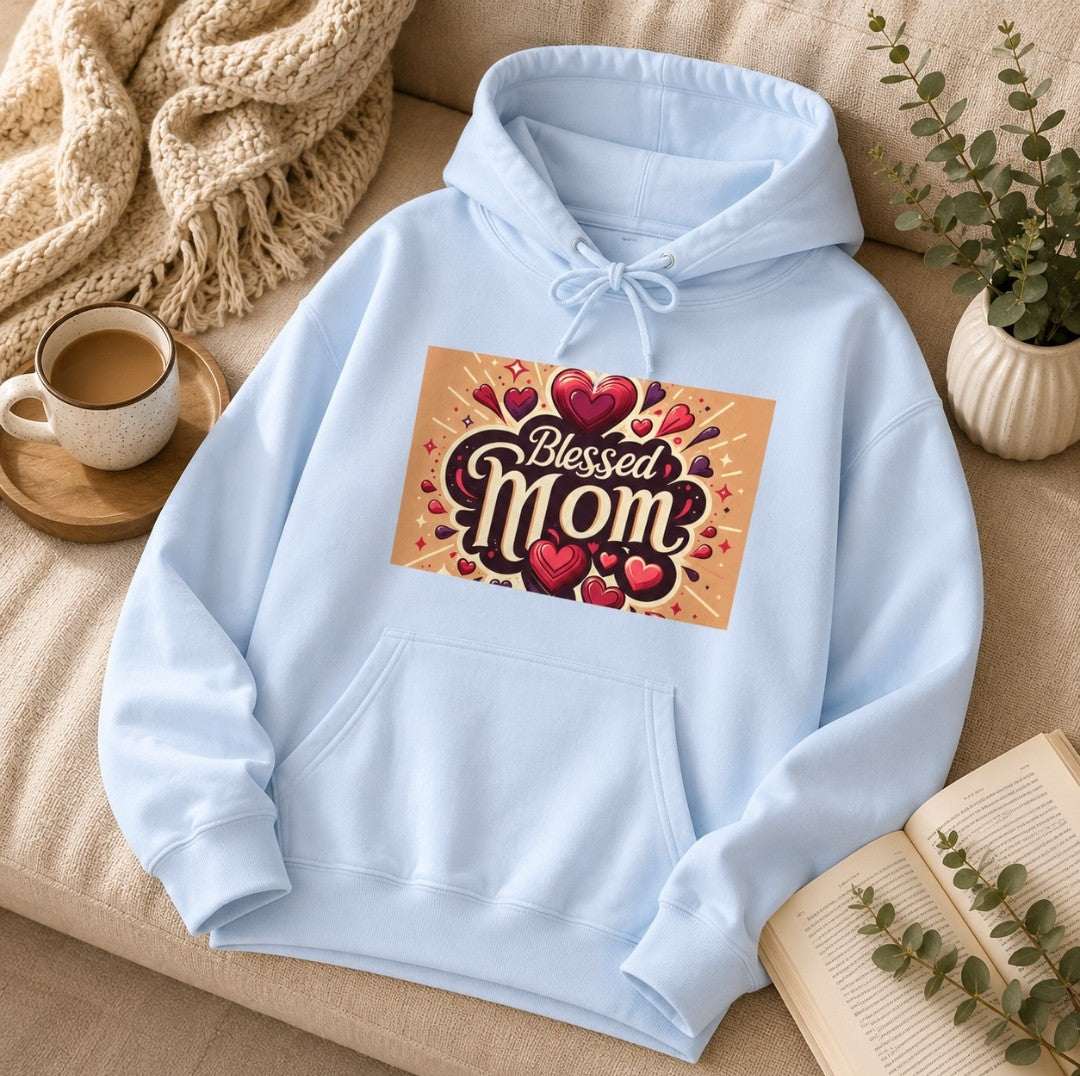 Blessed Mom Sweatshirt - Cozy Gift for Mothers, Casual Wear, Heartfelt Apparel - faithcovenant