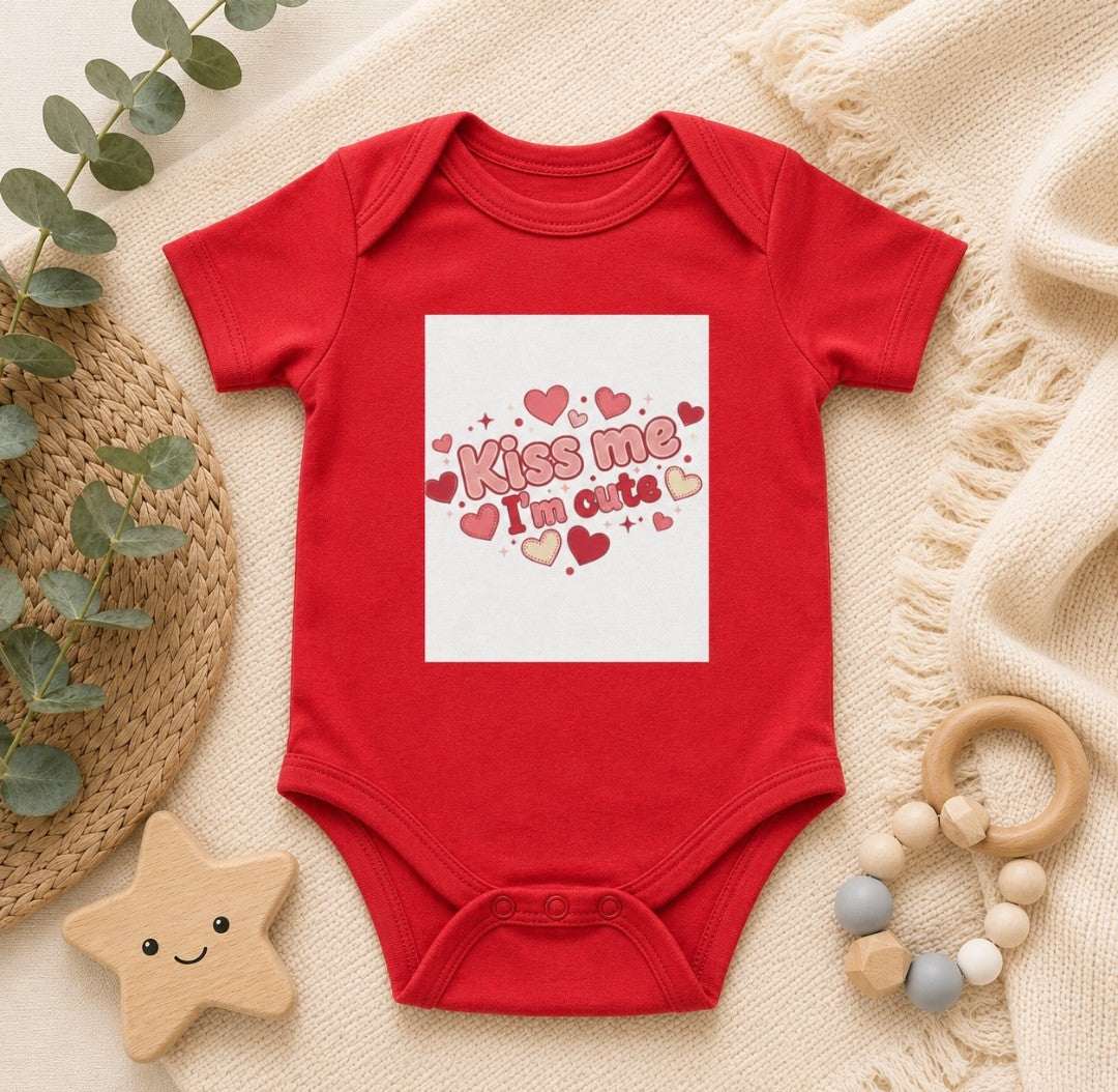 Kiss Me Cute Onesie — Infant Bodysuit - faithcovenant