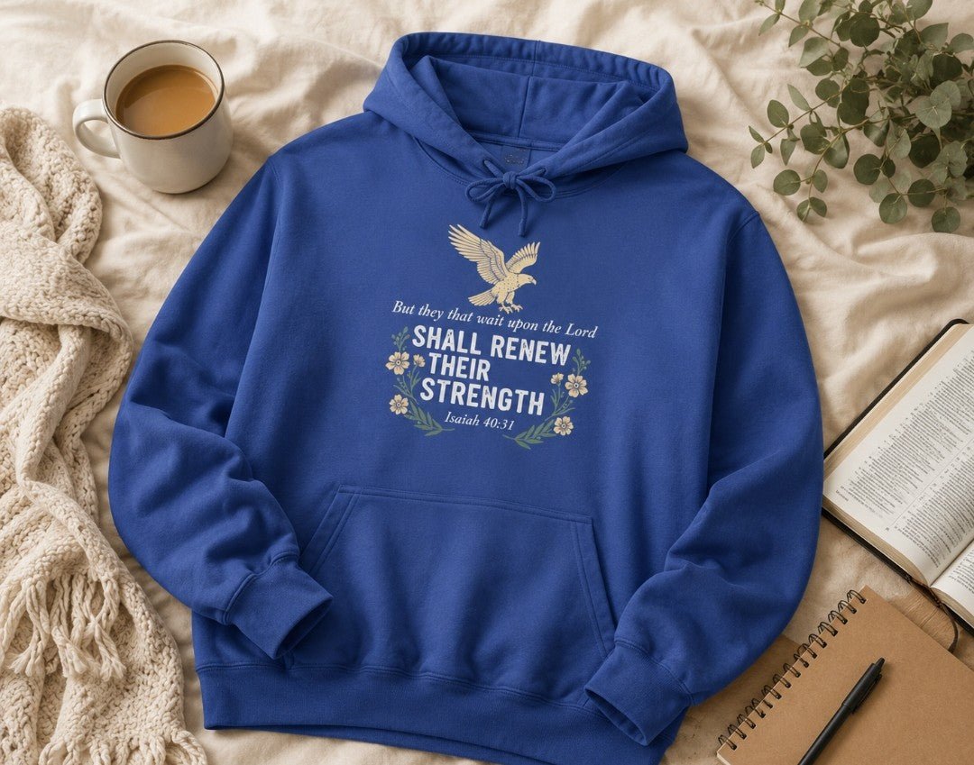 Wait Upon The Lord Hoodie — Isaiah 40:31 Faith Hoodie - faithcovenant