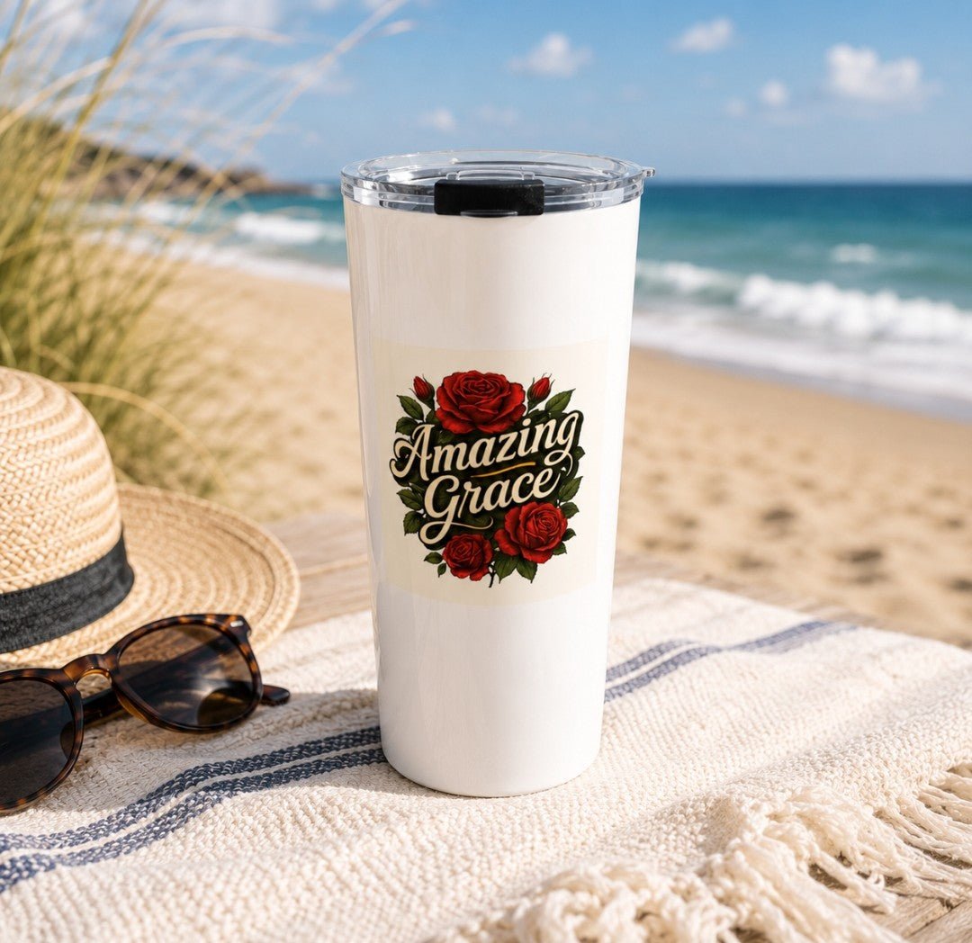 Amazing Grace Tumbler 20 oz, Christian Lifestyle - faithcovenant