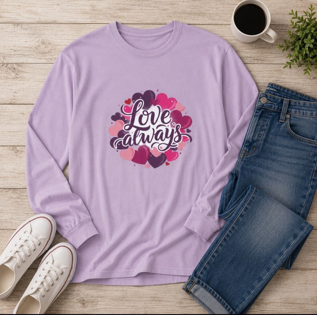 Love Always Heart Long Sleeve T-Shirt - faithcovenant