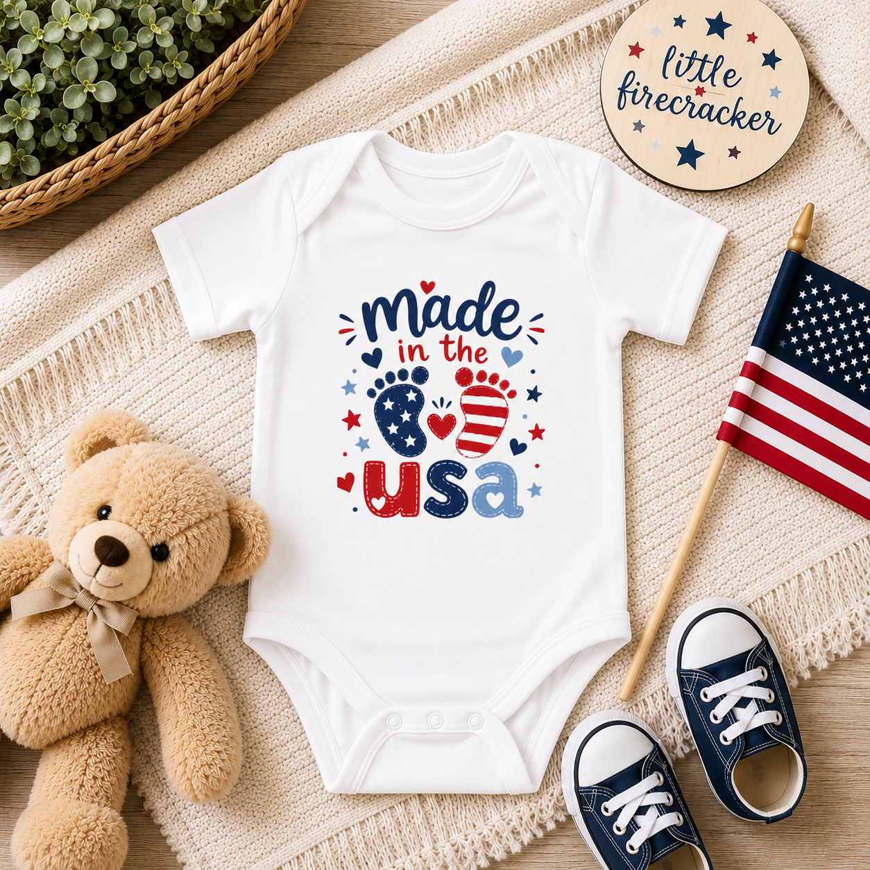 American Onesie Infant Bodysuit — Made in the USA