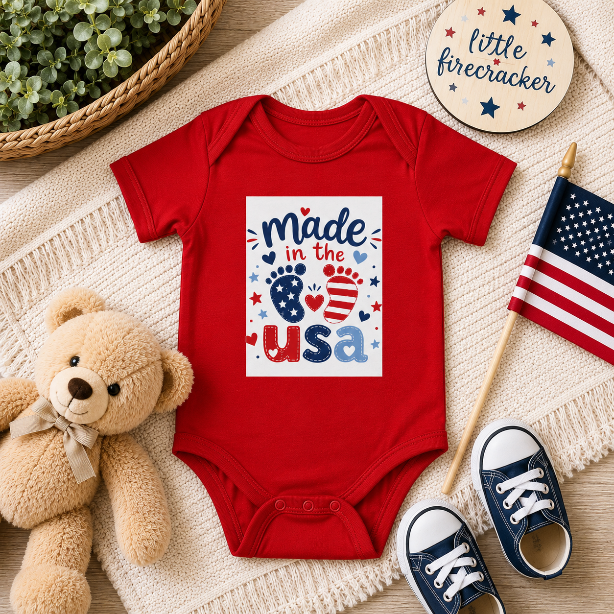 American Onesie Infant Bodysuit — Made in the USA