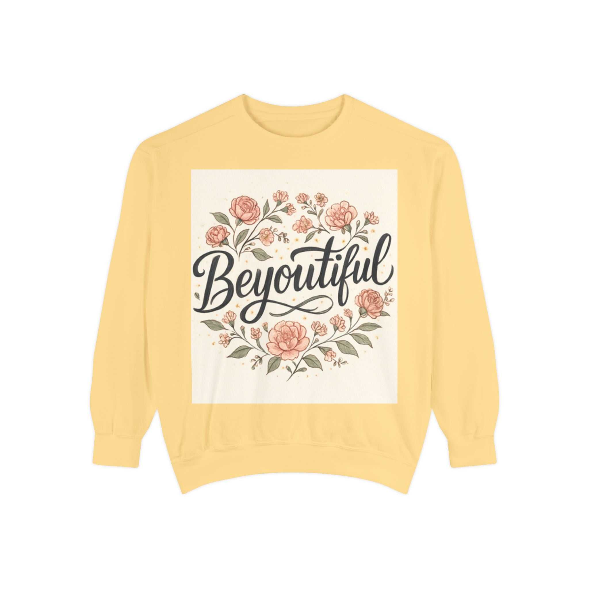christian sweatshirt Beyoutiful Floral Sweatshirt, Cozy Sweatshirt - faithcovenant