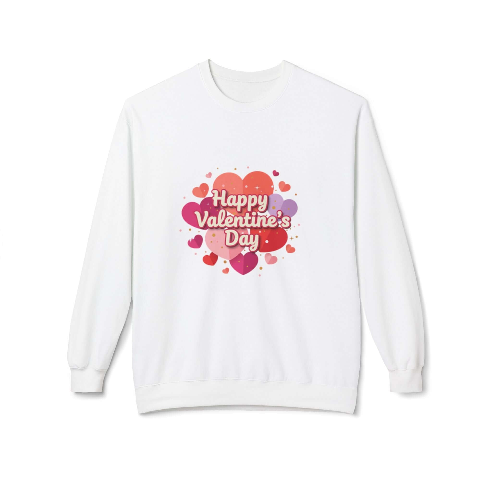 christian sweatshirt — "Happy Valentine's Day" Graphic Printify