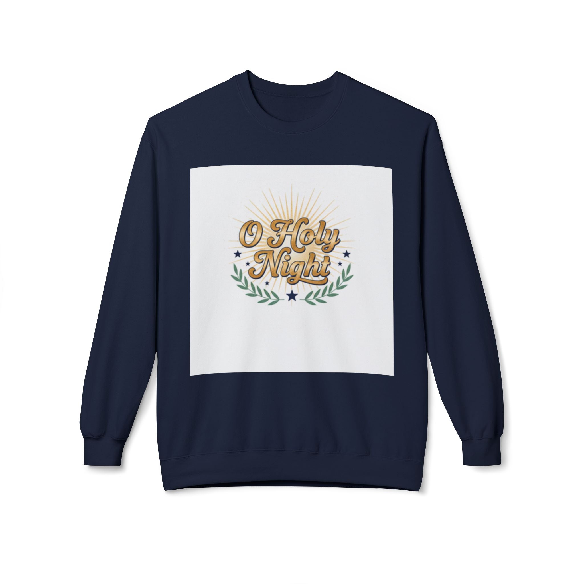 christian sweatshirt O Holy Night Christmas Crewneck Sweatshirt black