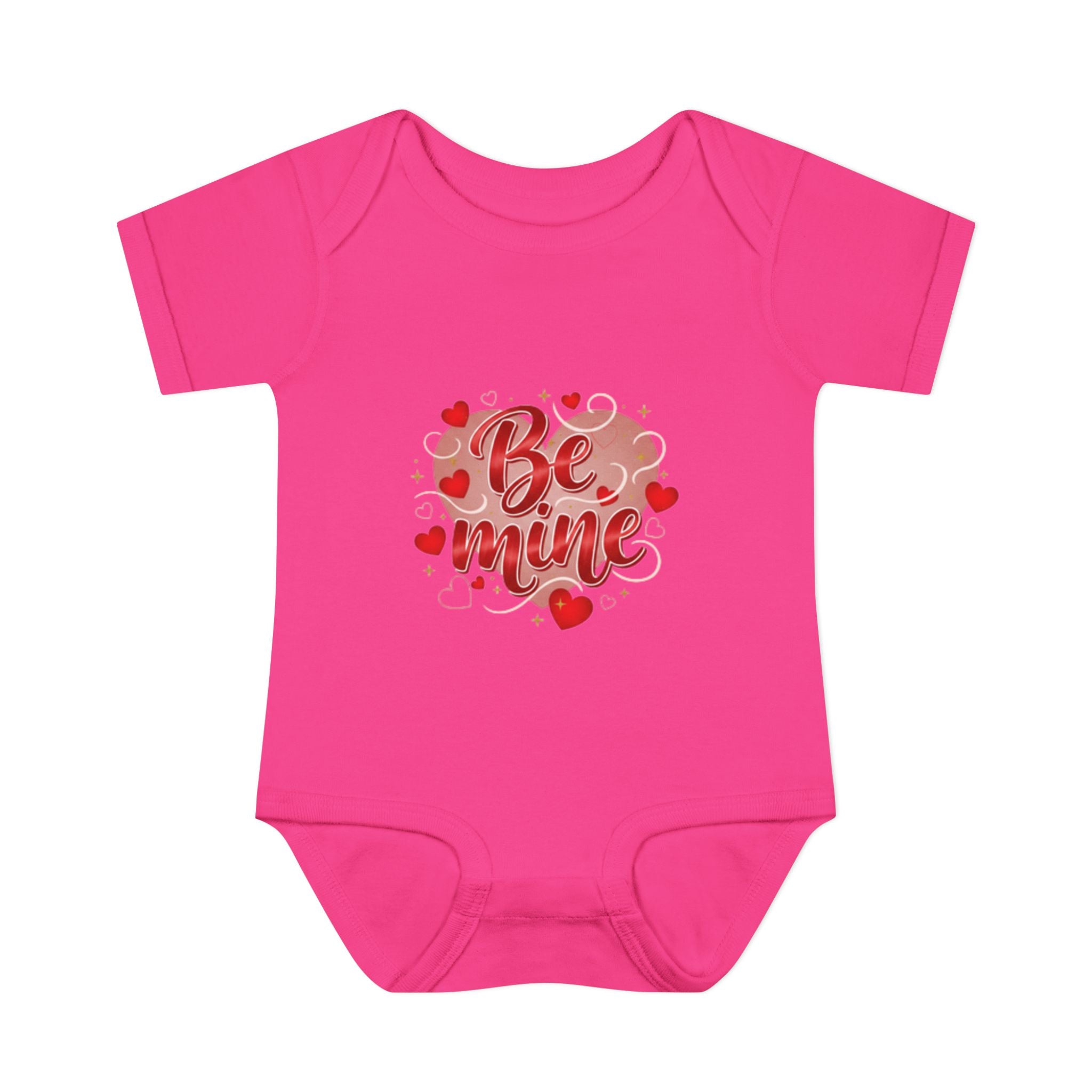 Be Mine Infant Apparel — Love Baby Bodysuit pink