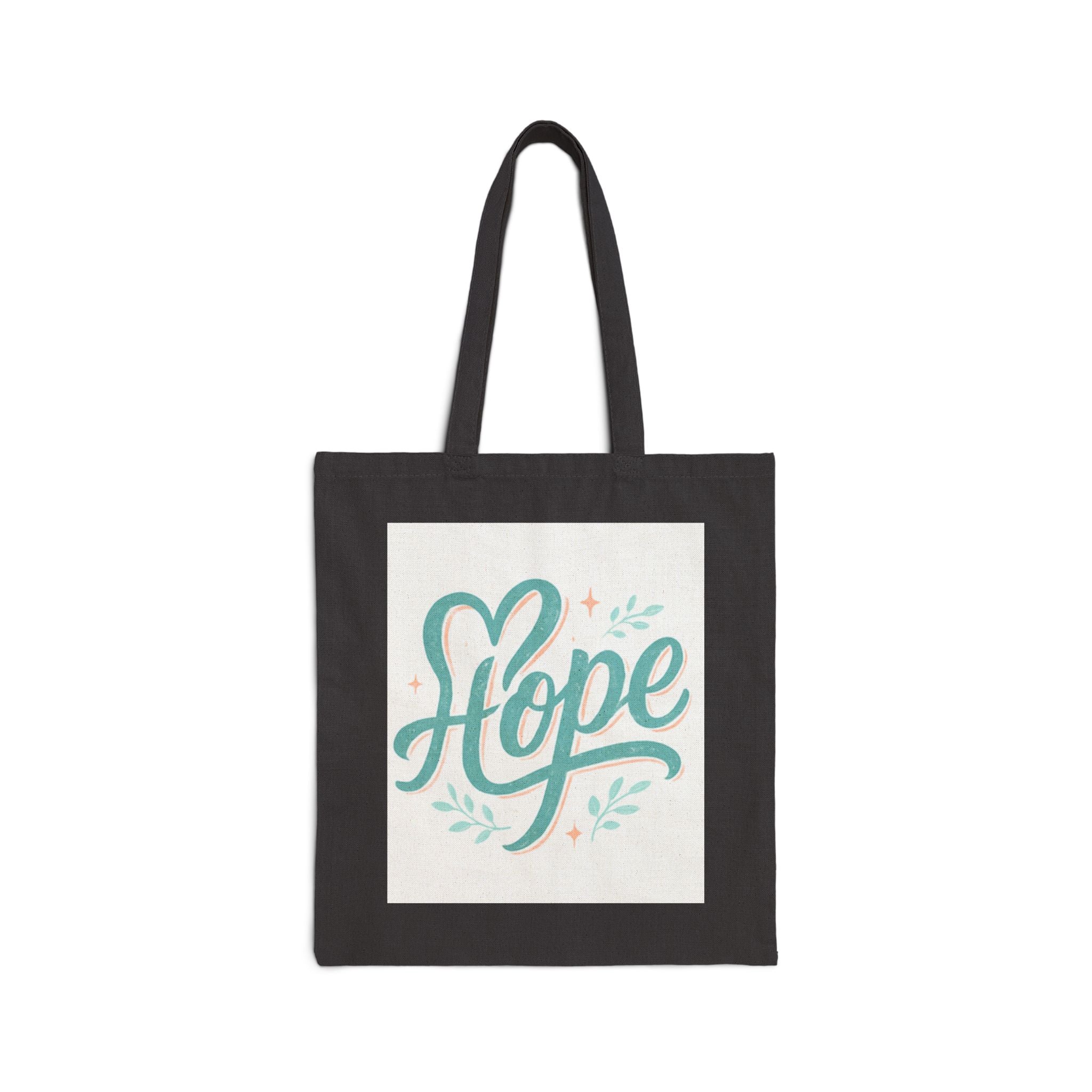Hope Cotton Canvas Tote Bag, Inspirational Gift, Motivational Tote for Everyday Use