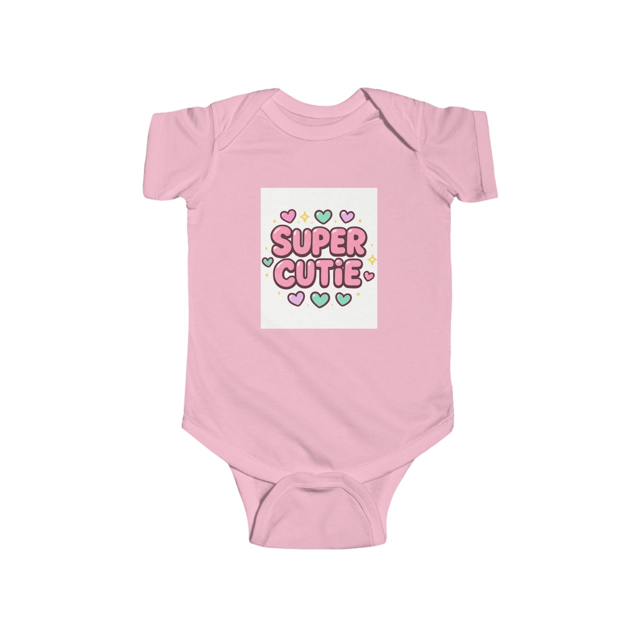 christian gifts Girls Super Cutie Bodysuit, Baby Girl Outfit, pink
