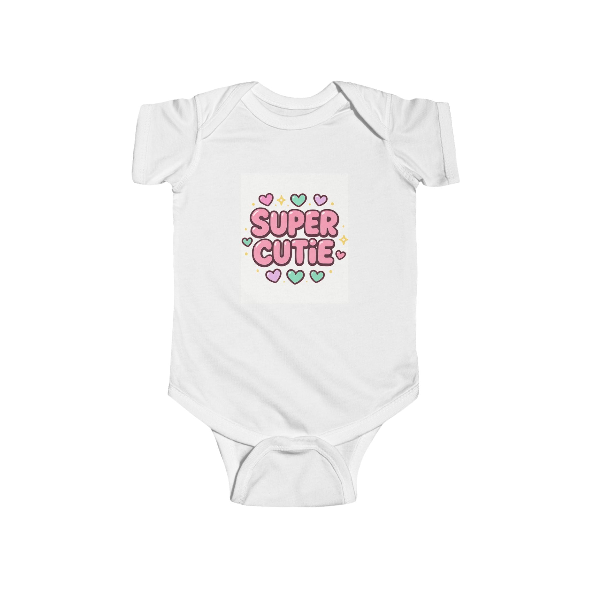 christian gifts Girls Super Cutie Bodysuit, Baby Girl Outfit, white