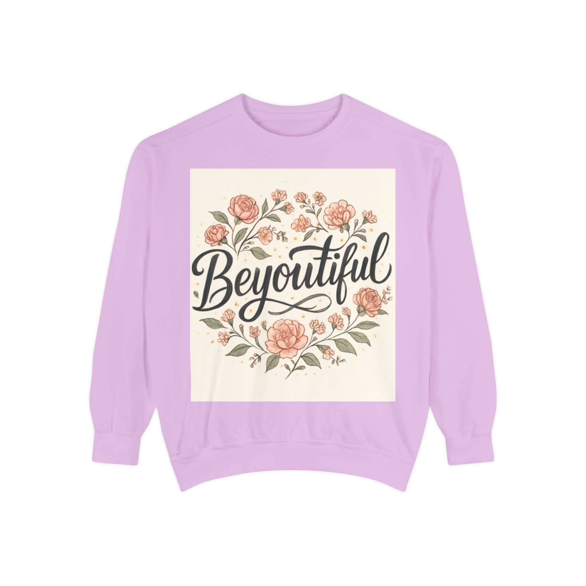 christian sweatshirt Beyoutiful Floral Sweatshirt, Cozy Sweatshirt - faithcovenant
