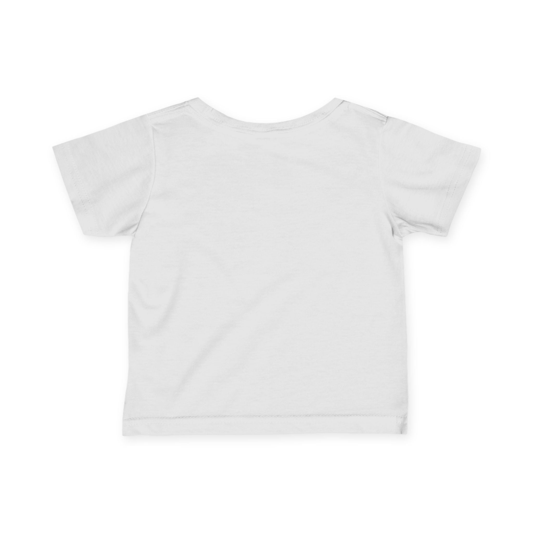 Infant Tee — "Merry and Happy" Rainbow Tree Holiday Baby Shirt green