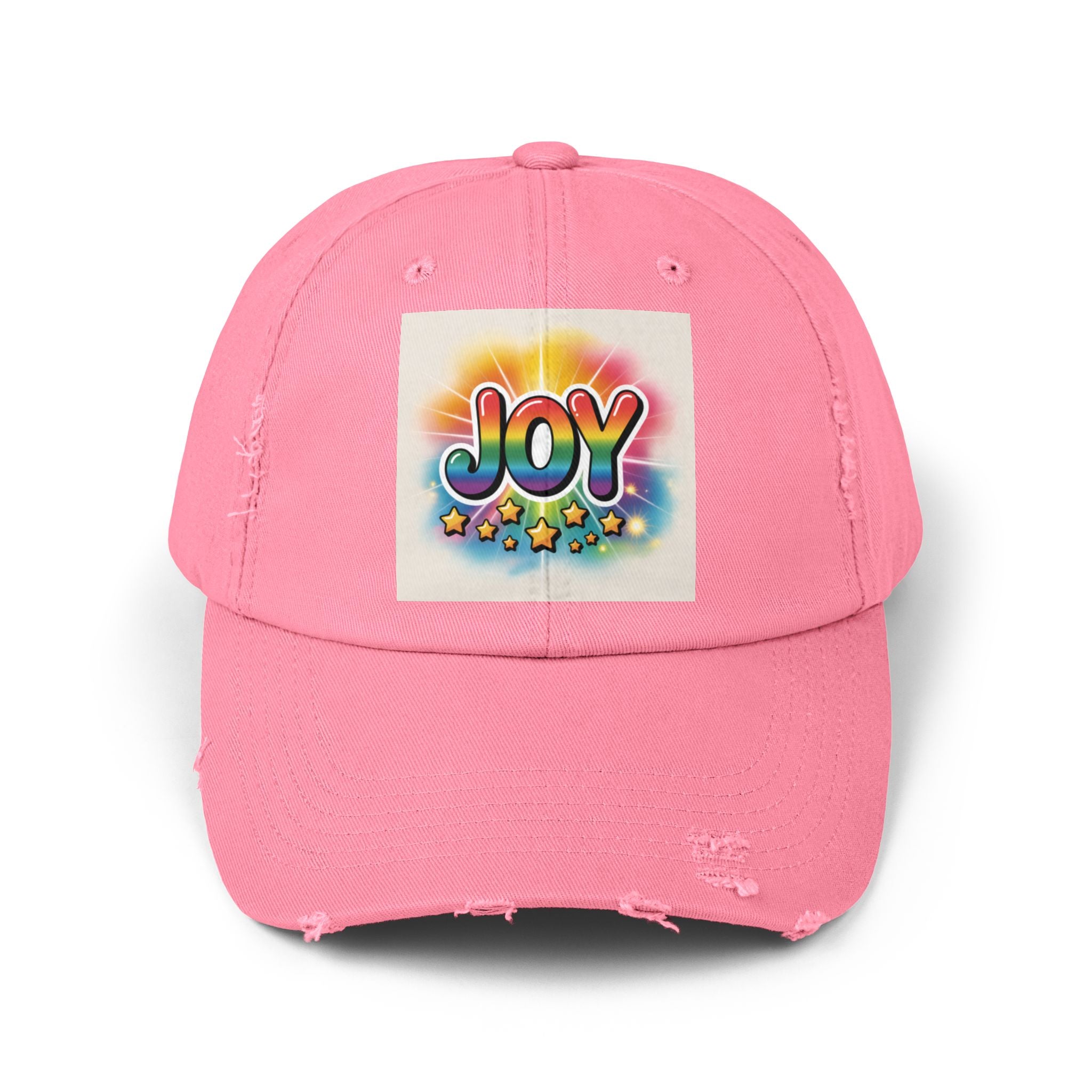 Joy Distressed Cap, Casual Wear, Distressed Cap