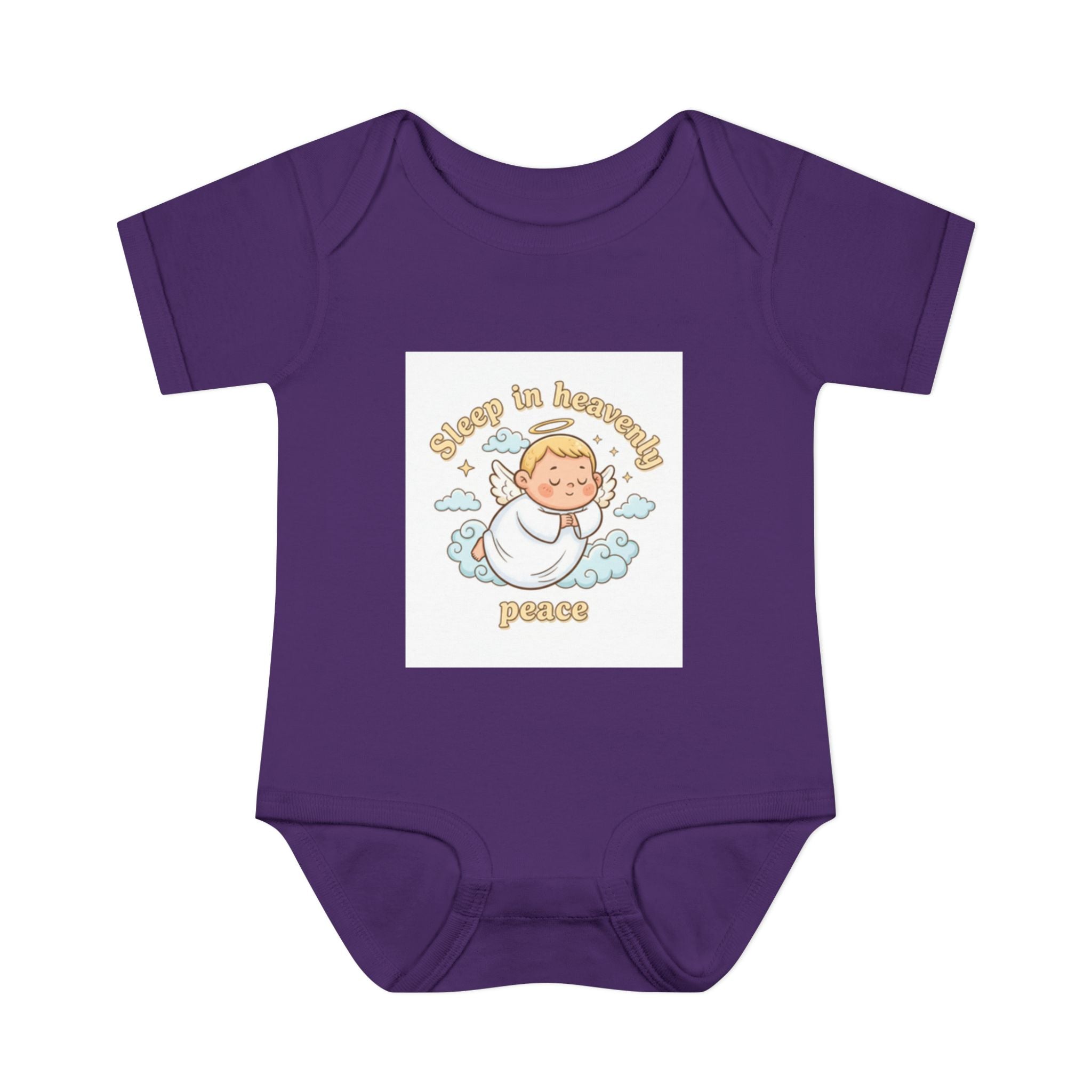 Infant Bodysuit "Sleep in Heavenly Peace" Infant Bodysuit purple