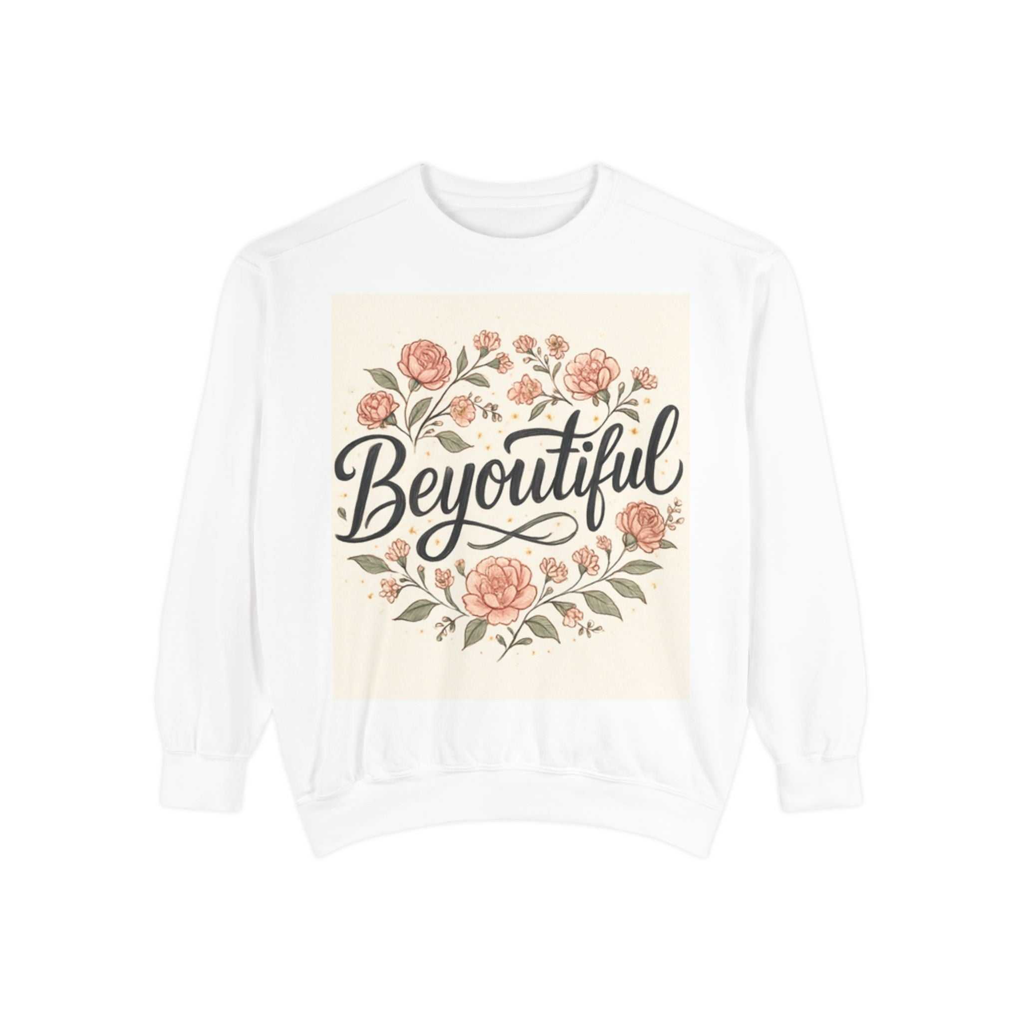 christian sweatshirt Beyoutiful Floral Sweatshirt, Cozy Sweatshirt - faithcovenant