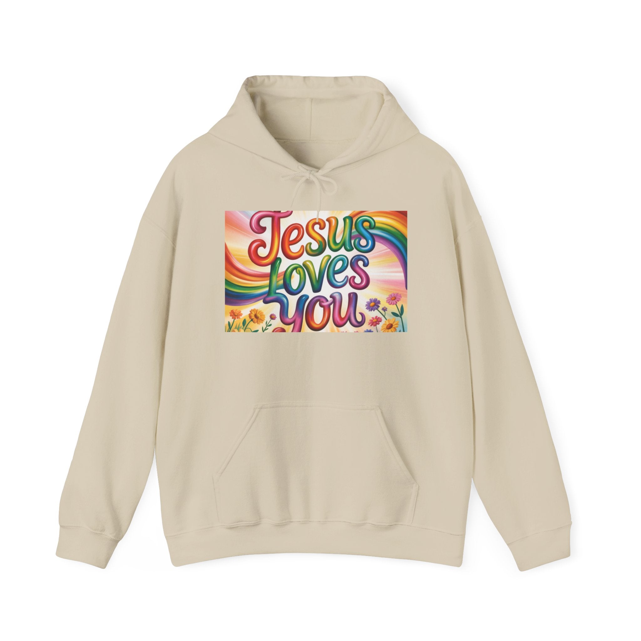 Jesus Loves You Hoodie, Faith Sweatshirt, Faith Hoodie, Christian Apparel Printify