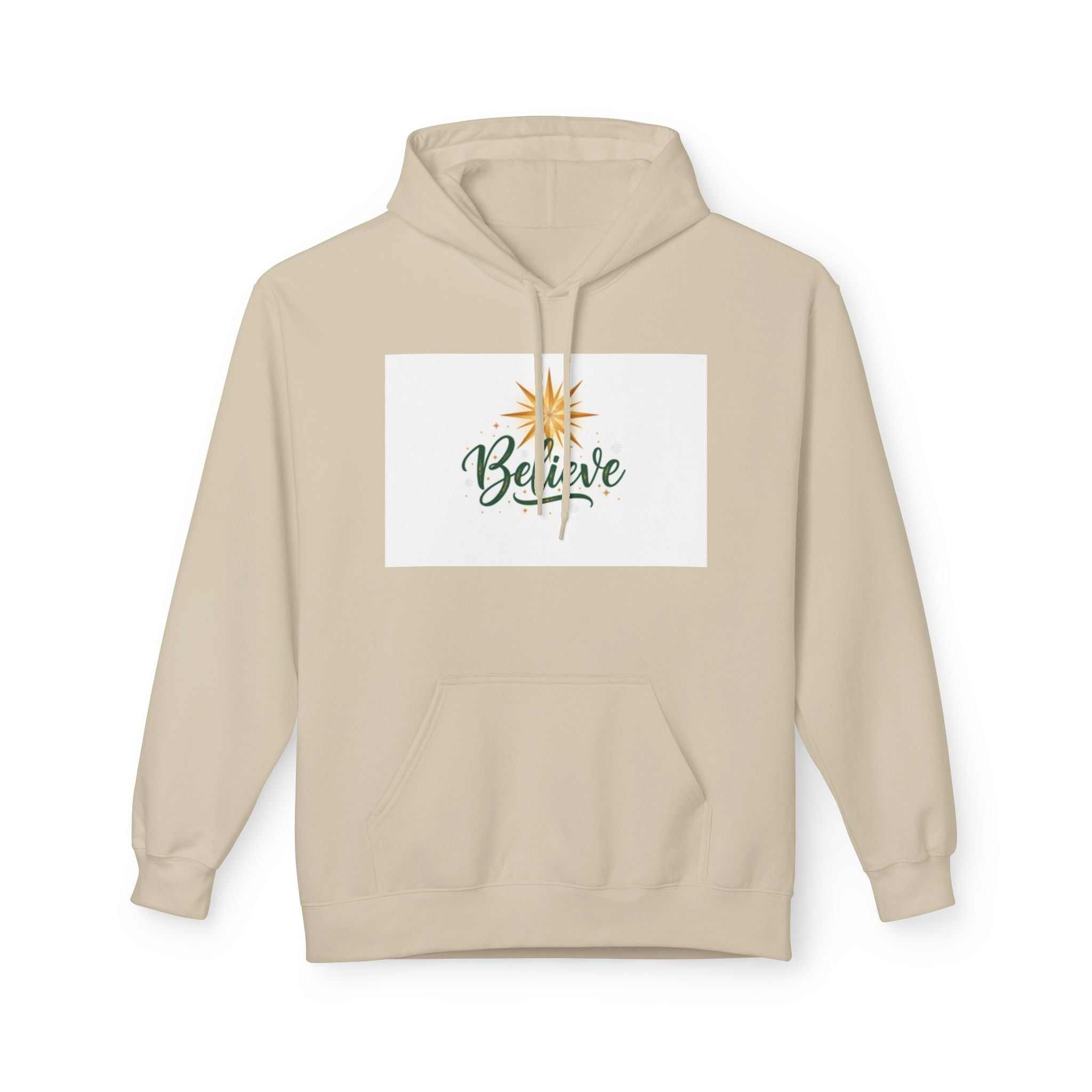christian sweatshirt Believe Holiday Hoodie - faithcovenant