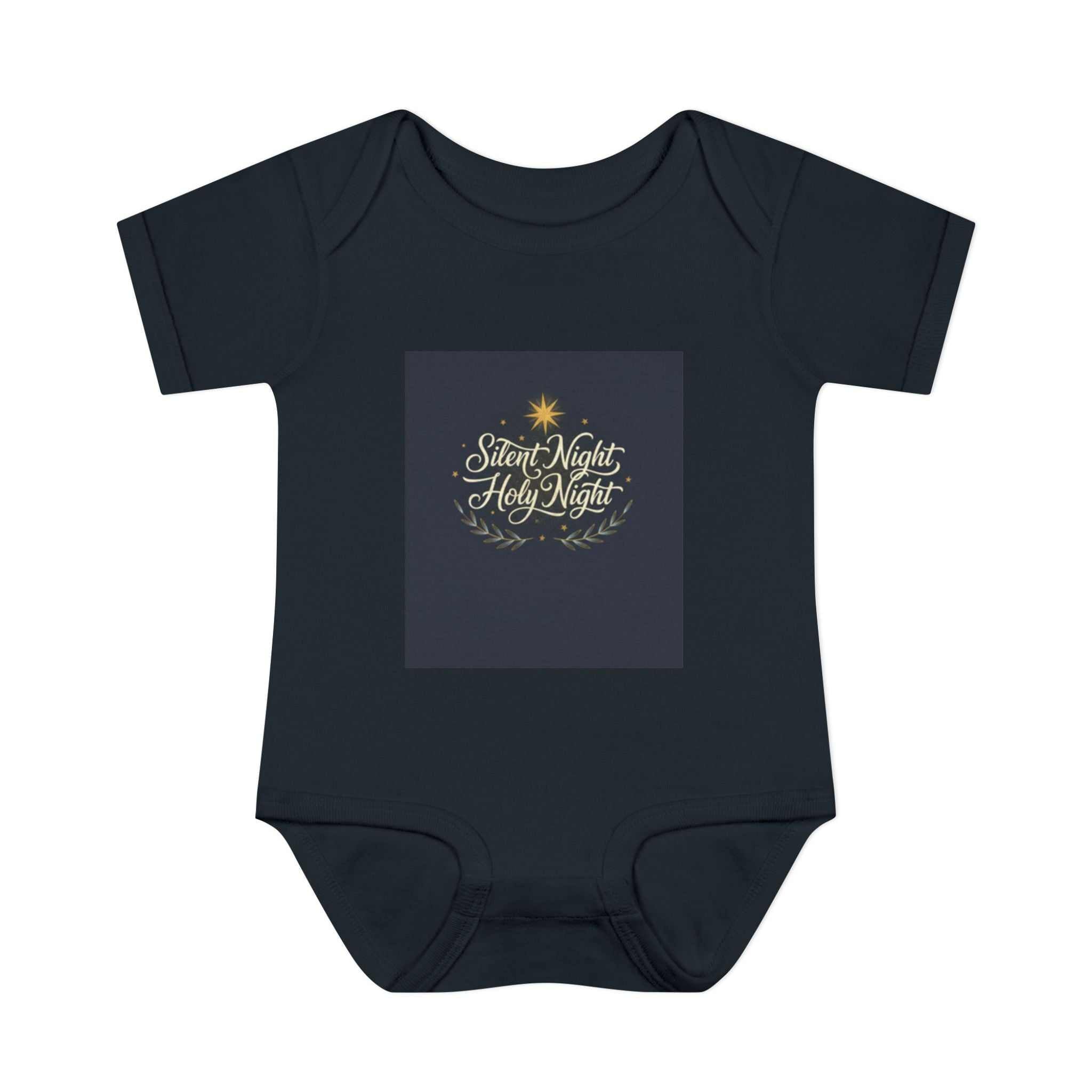 Silent Night Baby Bodysuit — Christmas Infant Onesie - faithcovenant