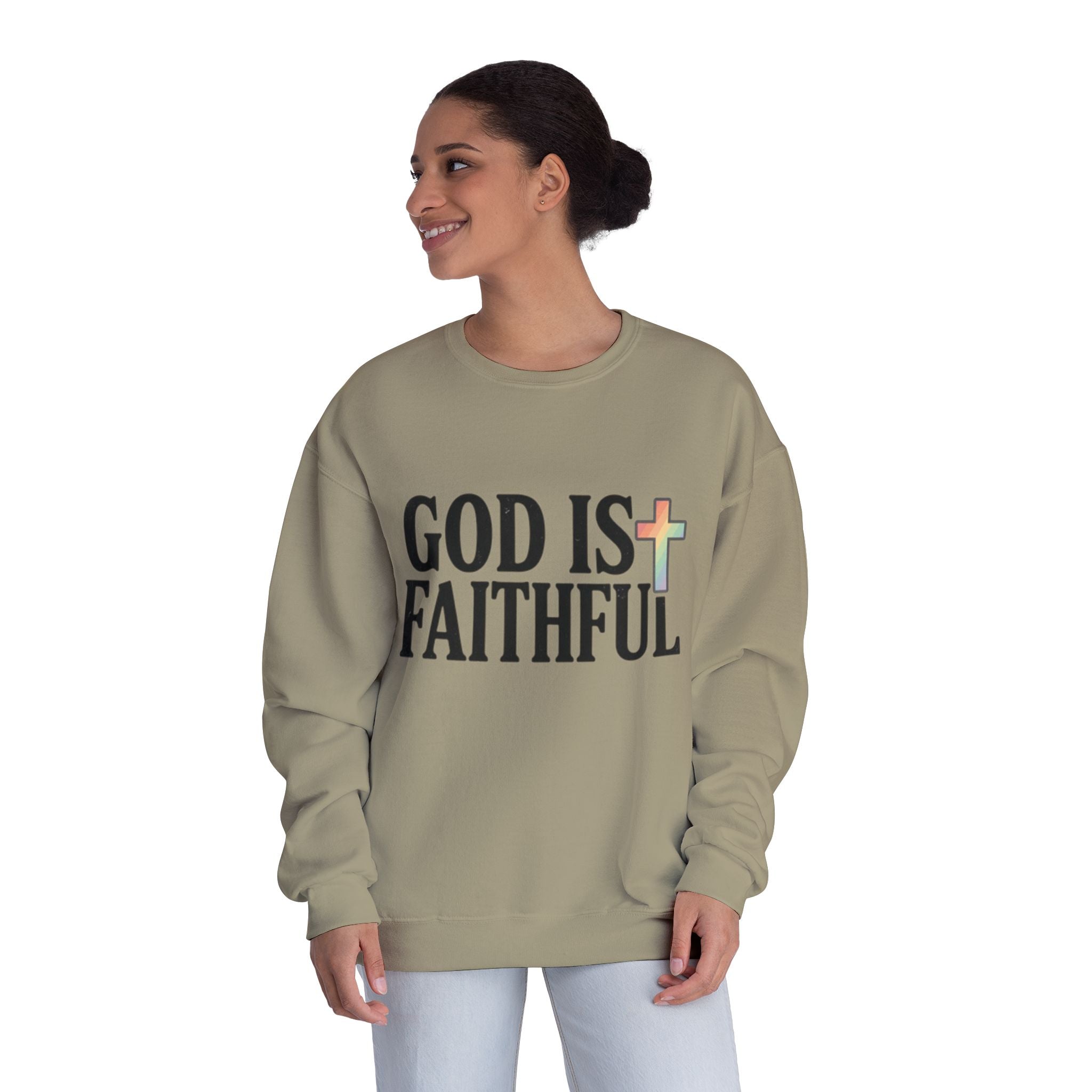 God Is Faithful Crewneck Sweatshirt