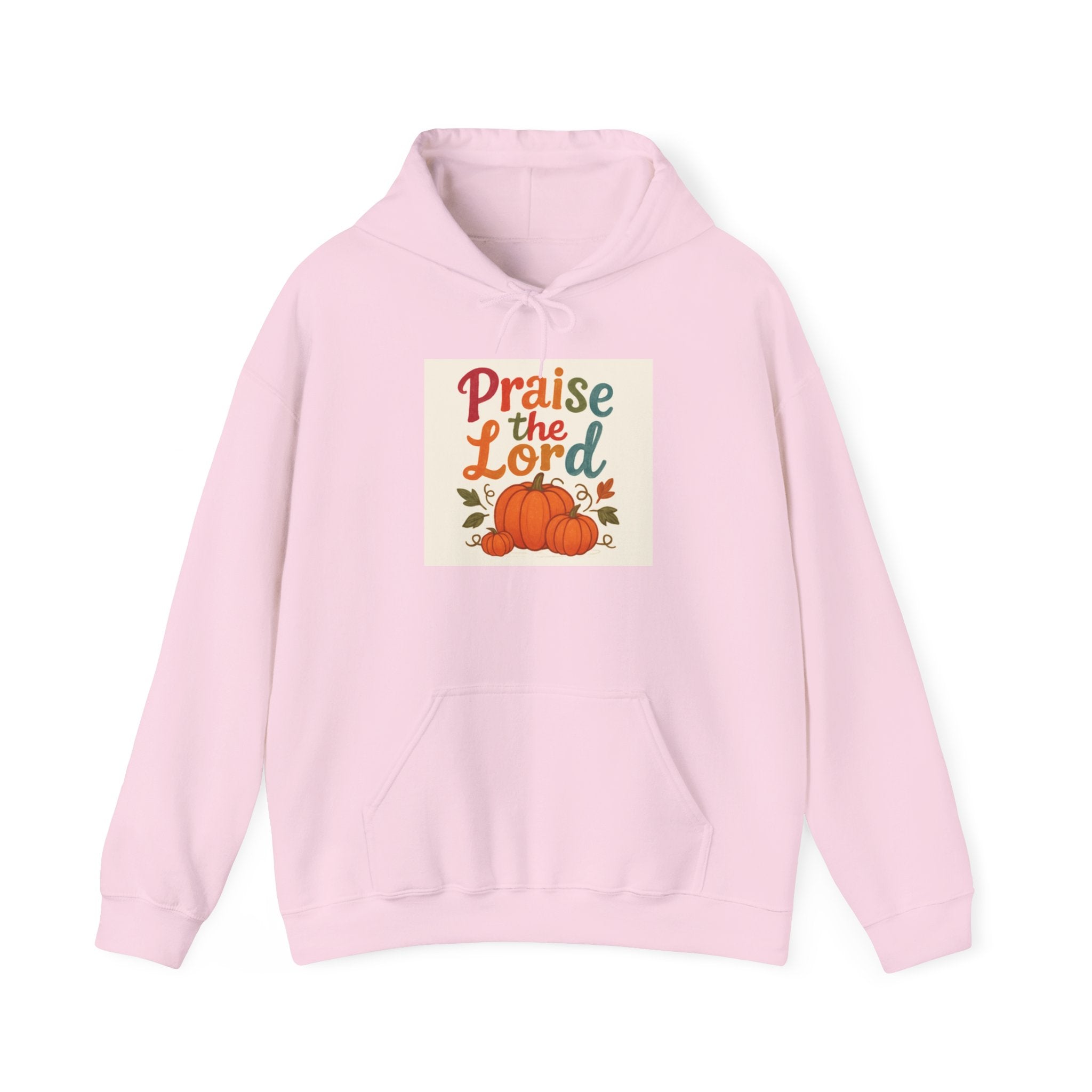 Praise the Lord Hoodie, Pumpkin Design, Fall hoodie Printify