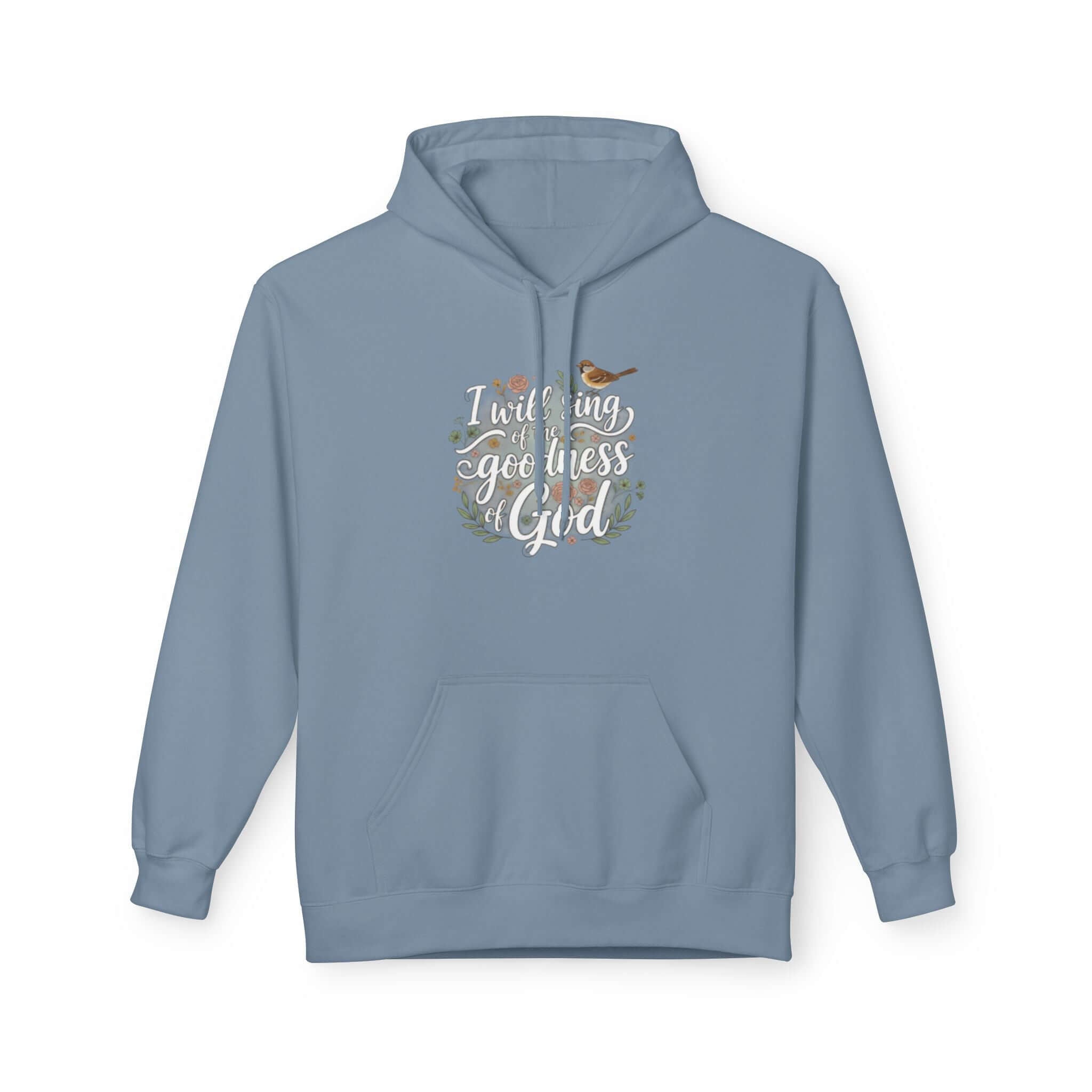 Infant apparel God HSlate Blue oodie Faith-Inspired Midweight Fleece Hoodie