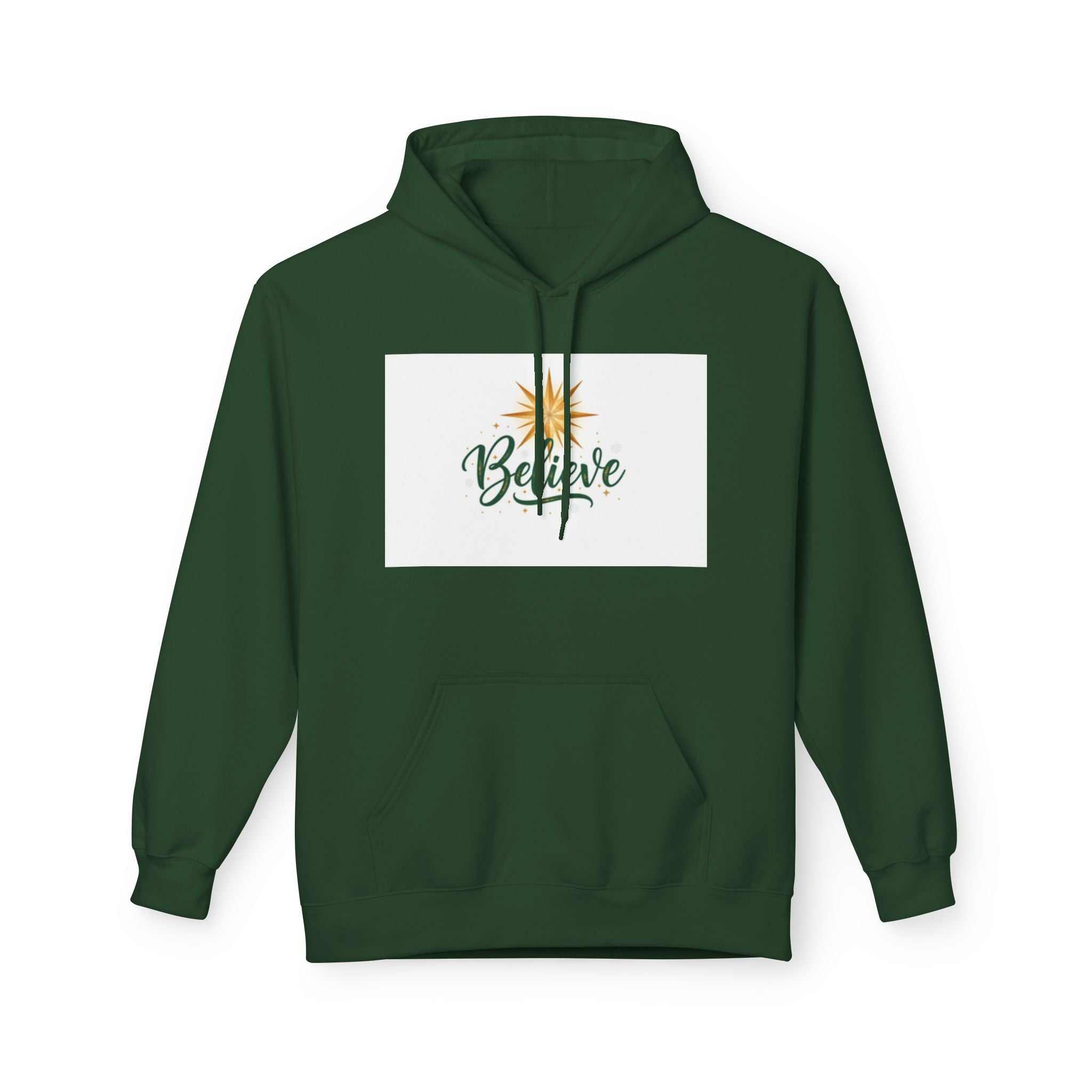 christian sweatshirt Believe Holiday Hoodie - faithcovenant