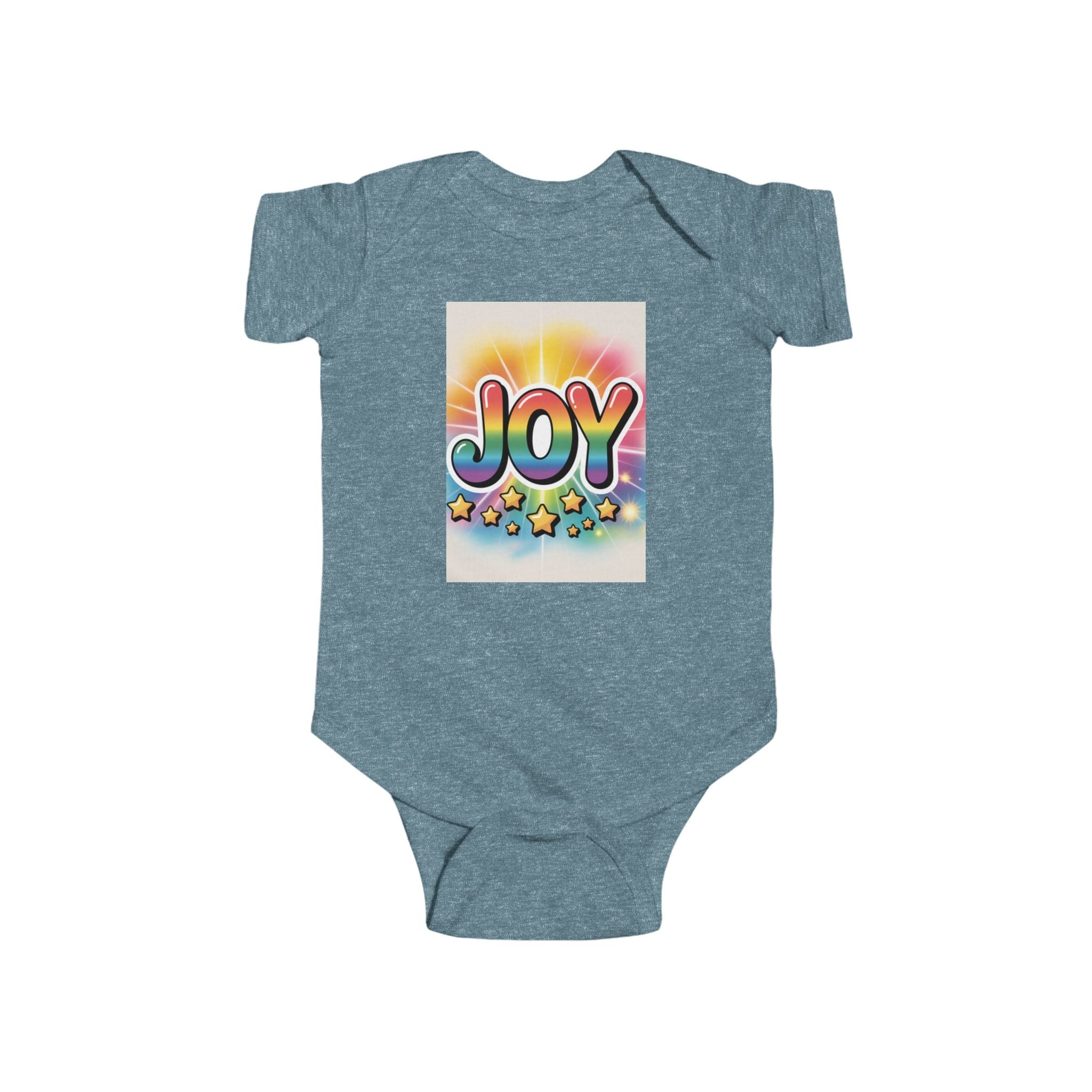 Joy Infant Bodysuit, Colorful Infant Wear, Onesie Printify
