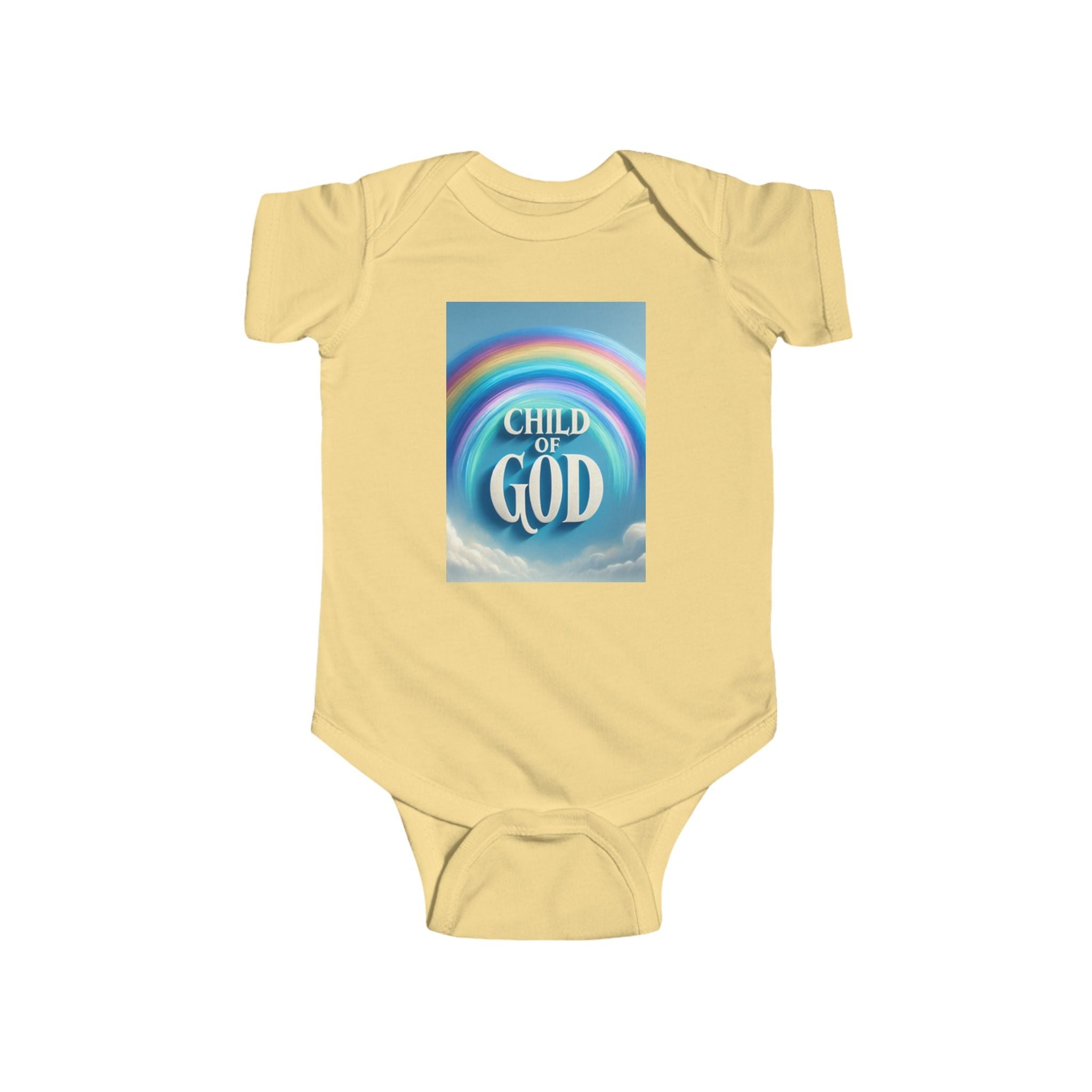 Child of God Onesie + Matching Blanket yellow