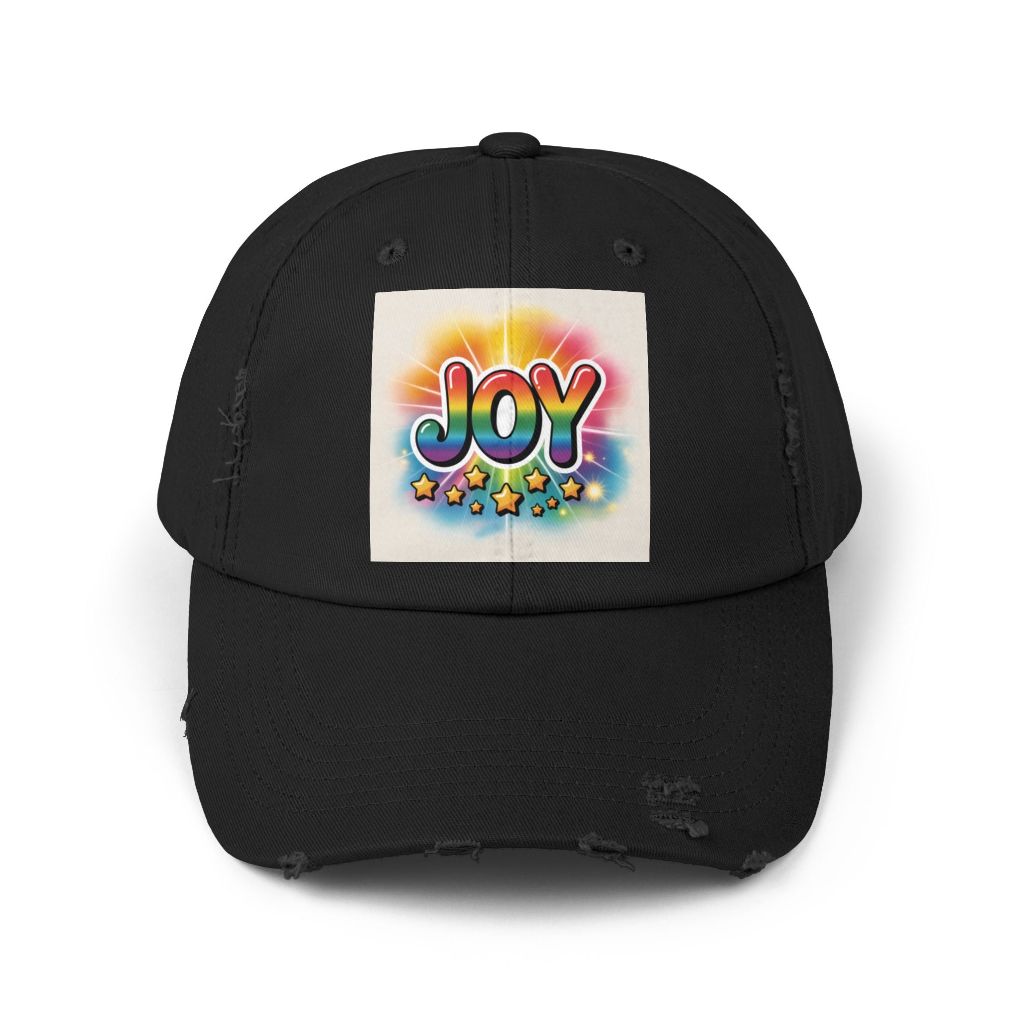 Joy Distressed Cap, Casual Wear, Distressed Cap